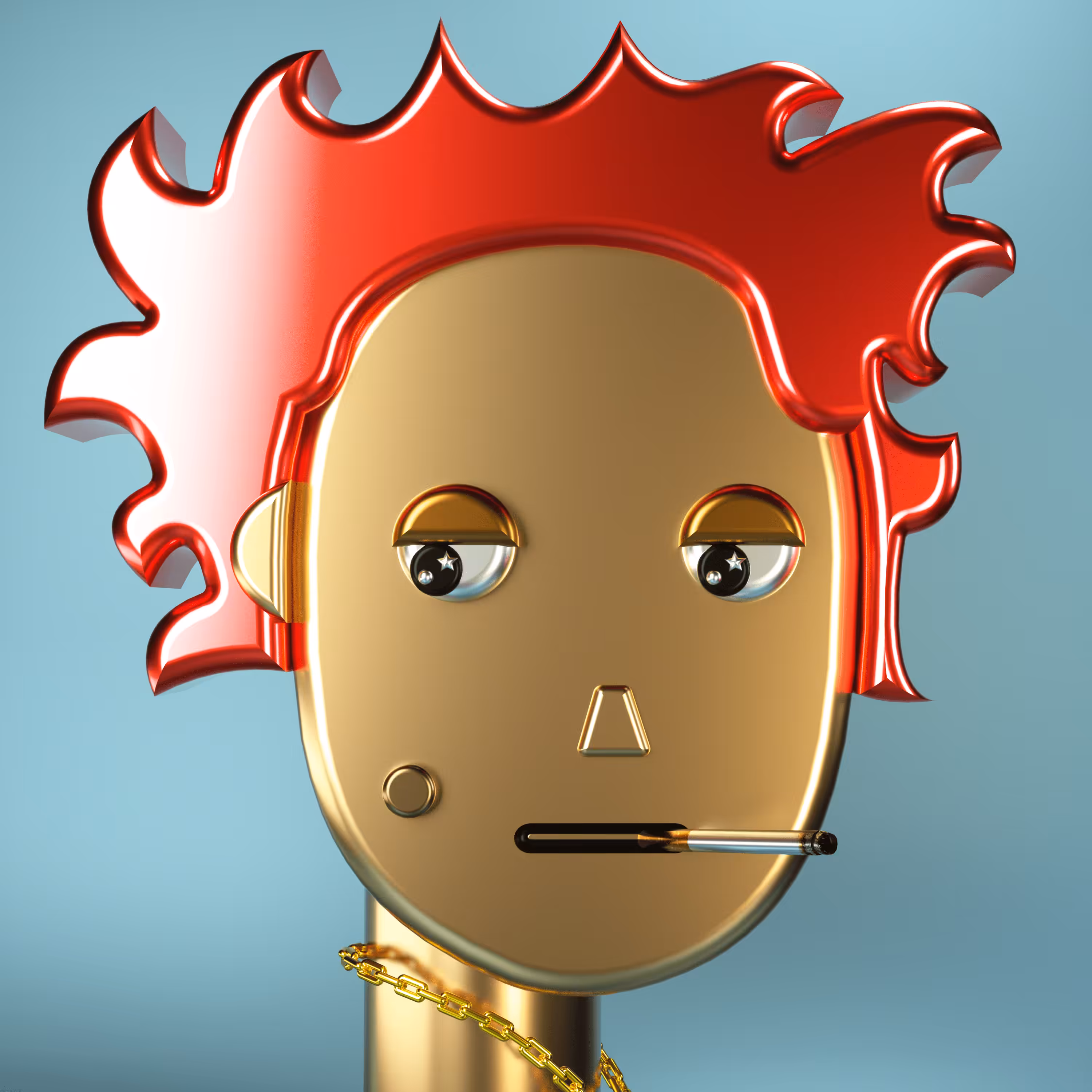 3D Chrome Punks: 3D Chrome Punk #1056