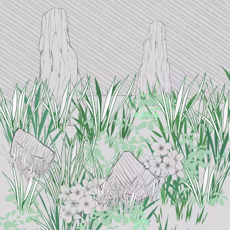 Wild Grass and Rubble #76