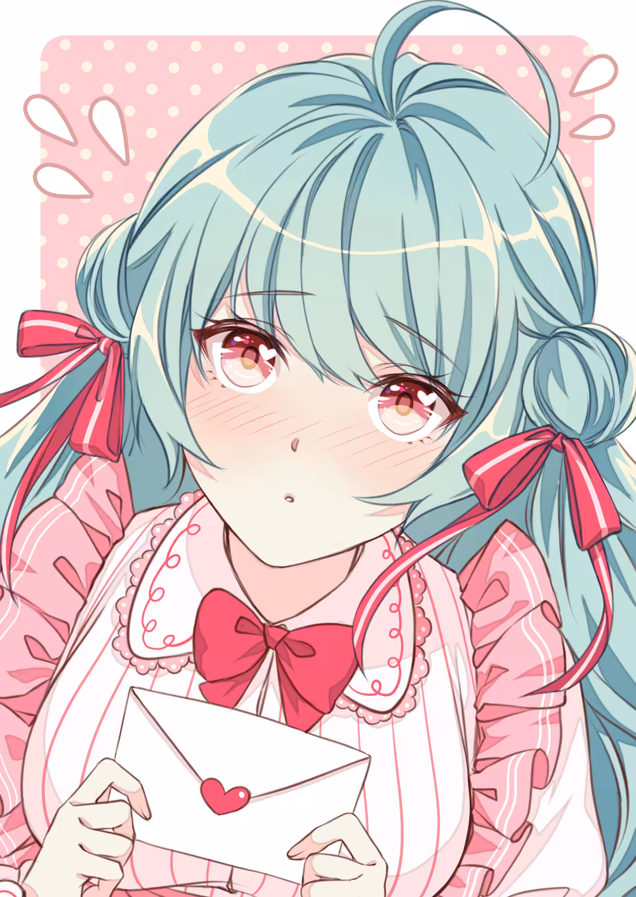 #018 Lolita girl with love letter