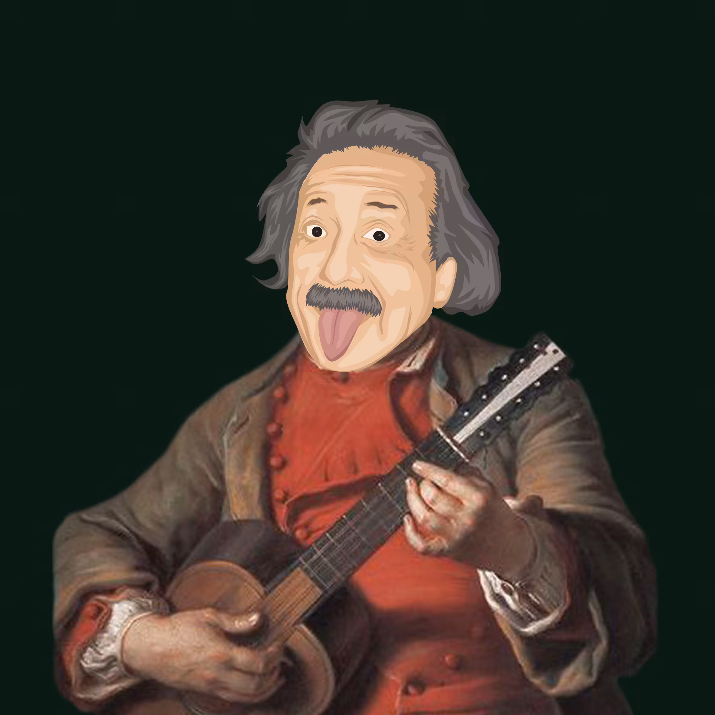 Einstein became a guitarist
