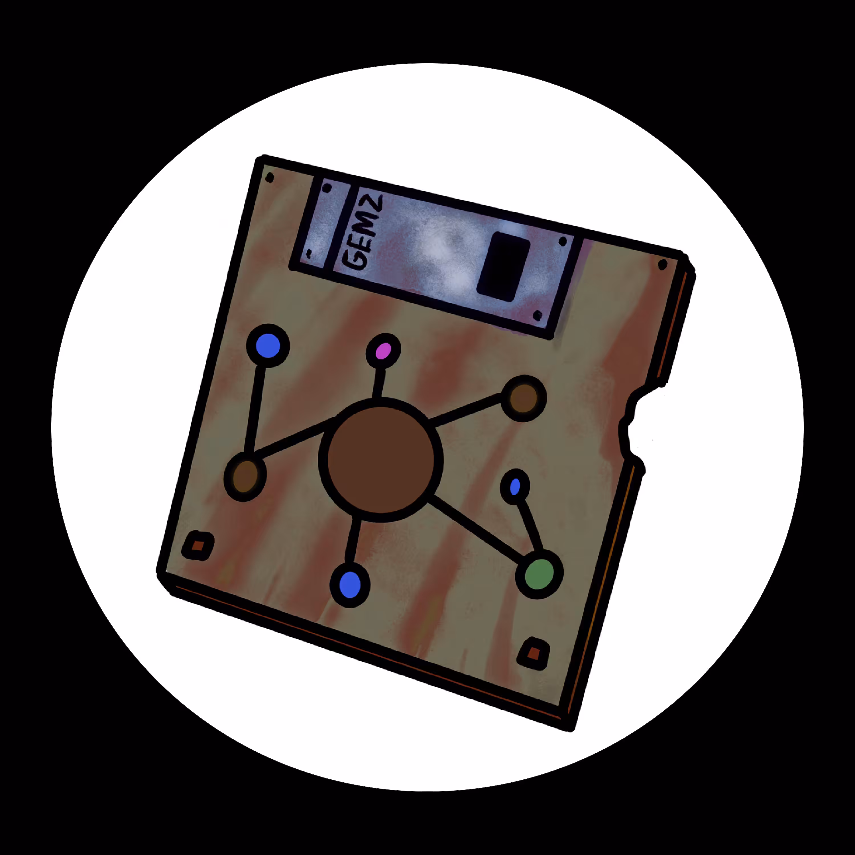GEMZ FLOPPY DISK 2/3 USES LEFT