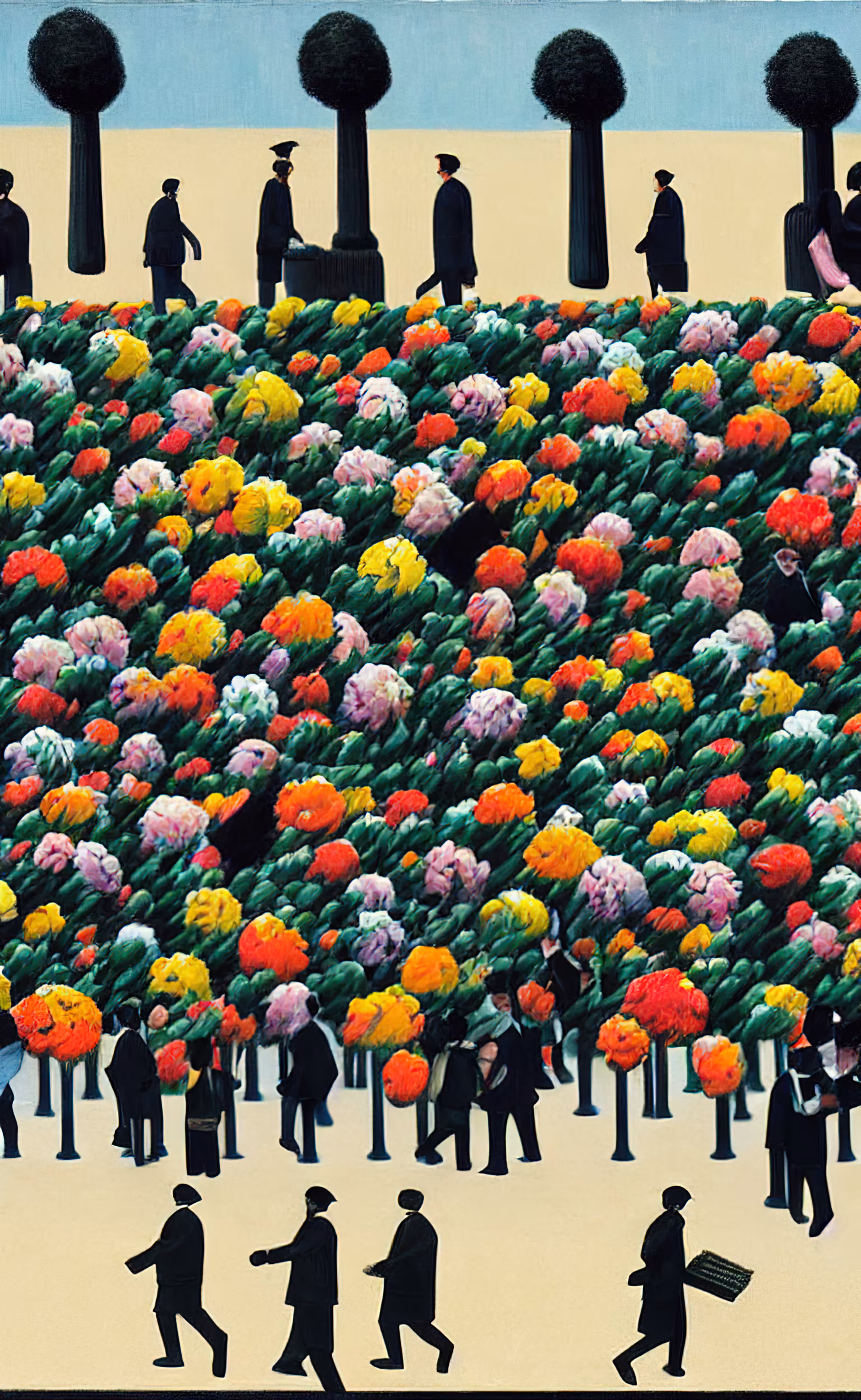 flowers wall