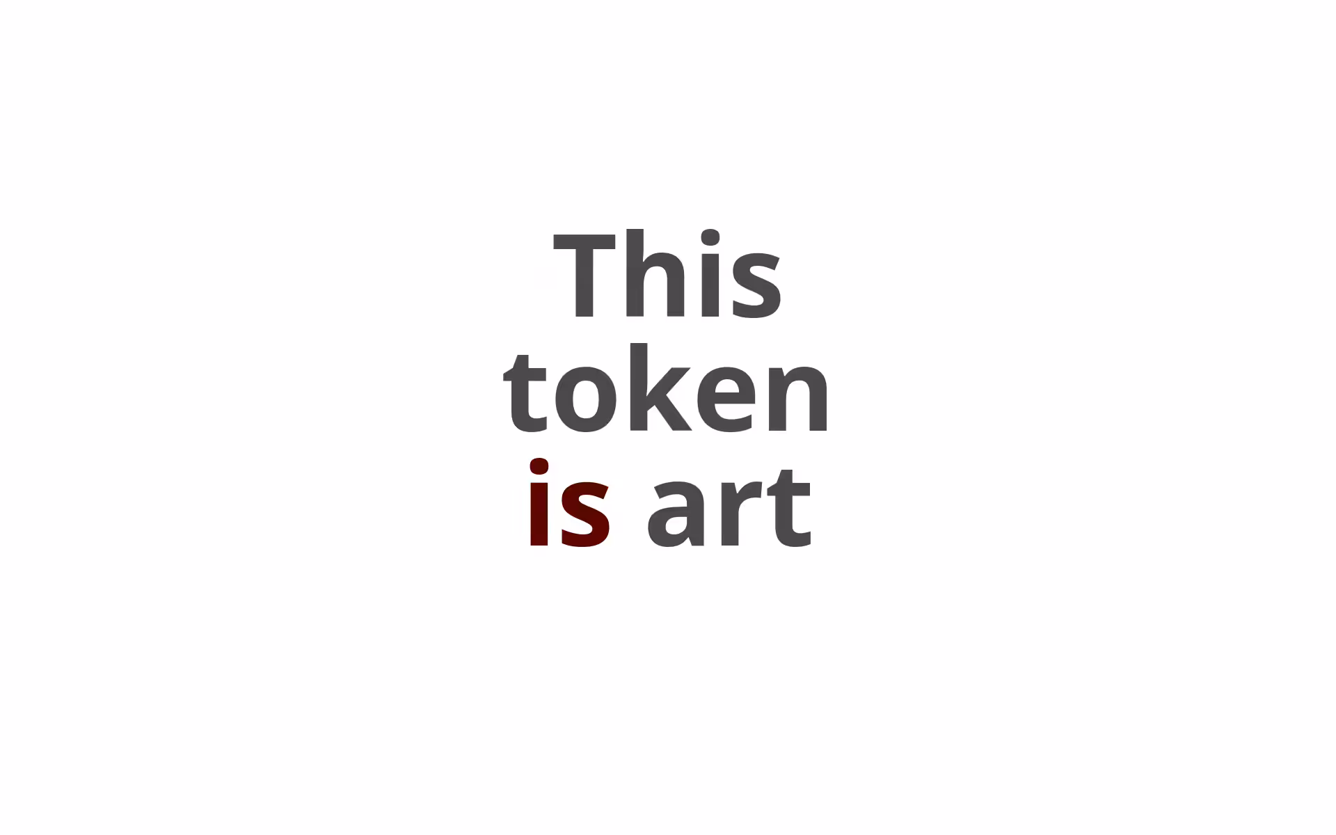 Is Art (Token, Block Height)