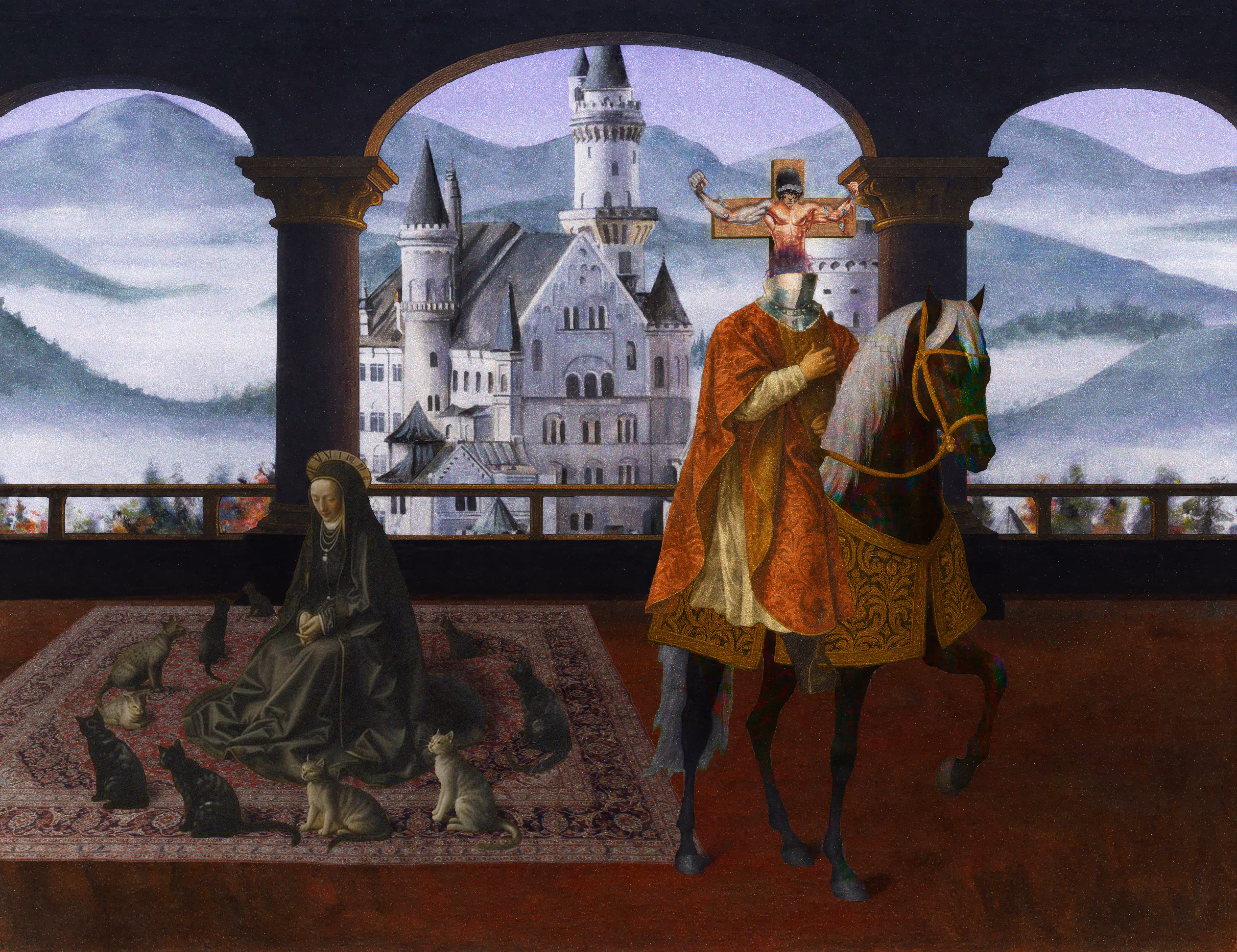 The Pilgrim’s Living Room Crucifixion; Mona Lisa Hyper-Gamble #106