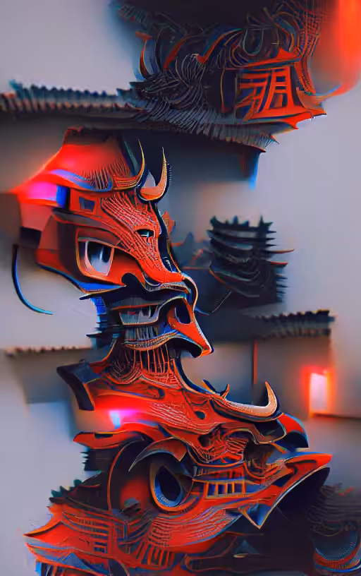 Samurai Warriors Mask