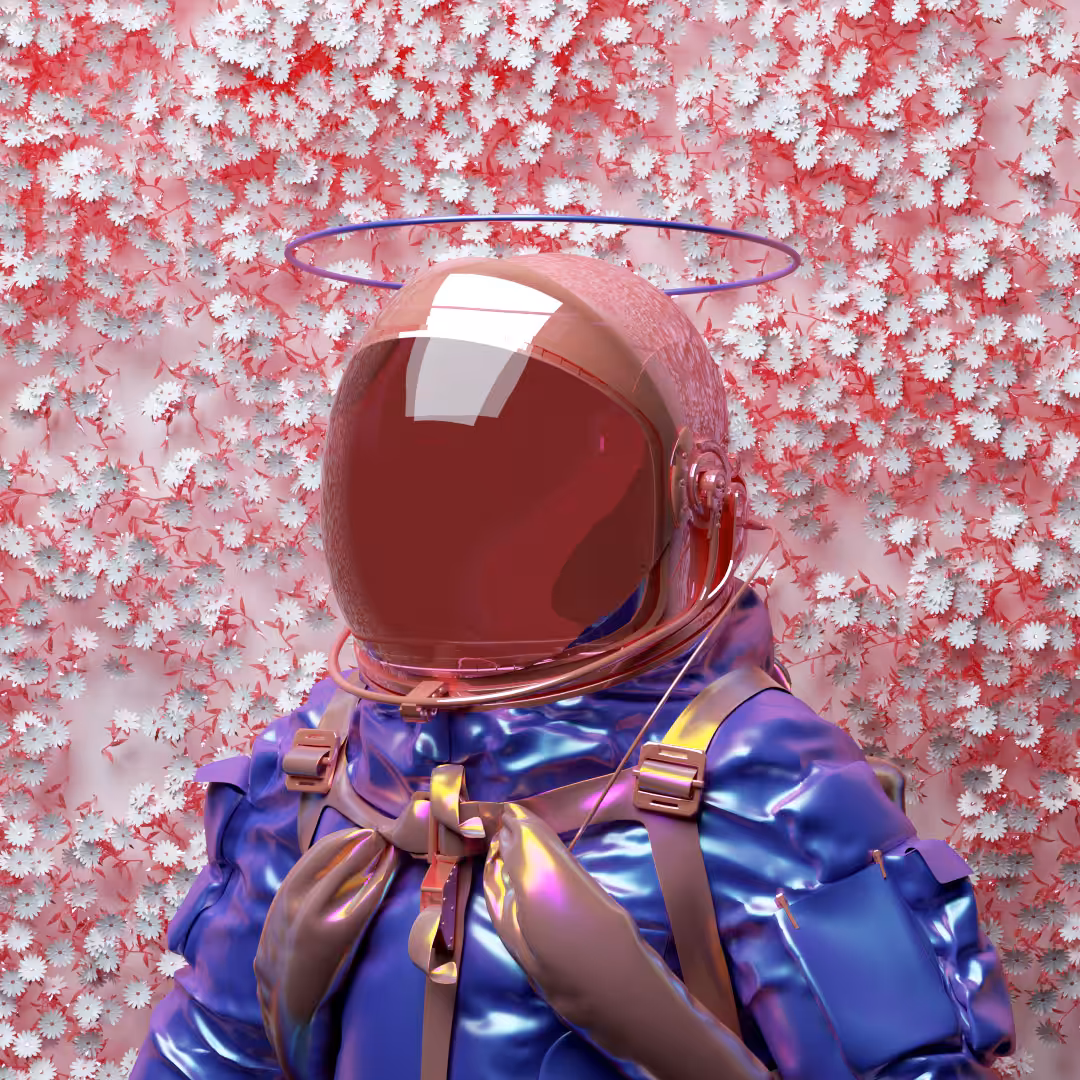 Portrait photograph from space man No.5