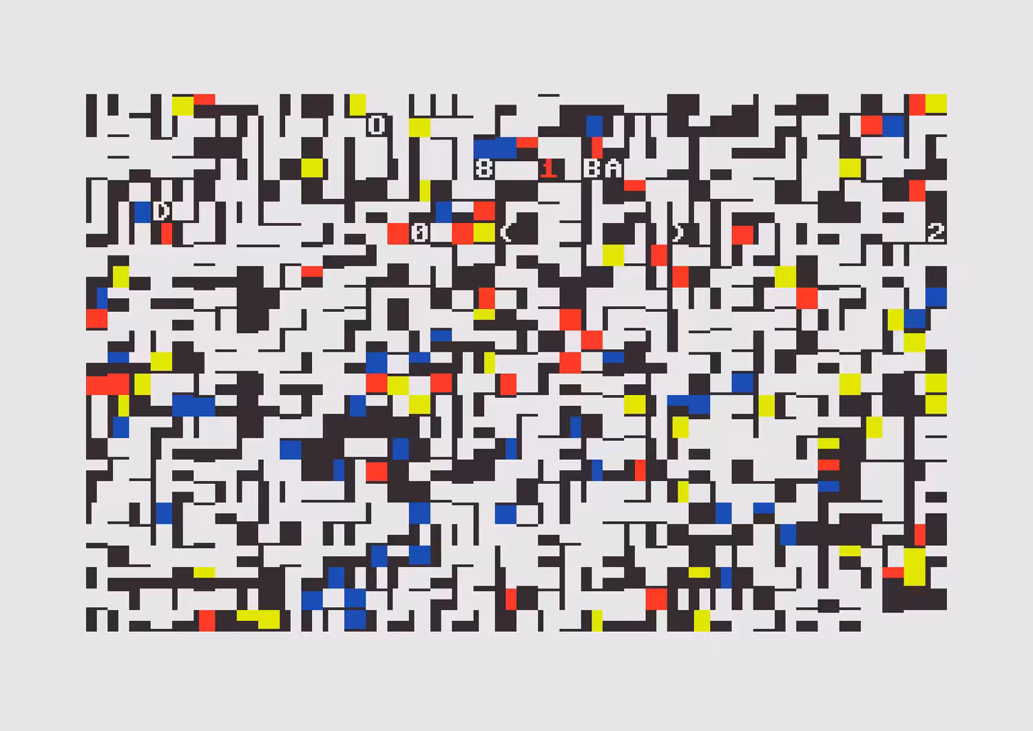 Mondrian 64 one-liner