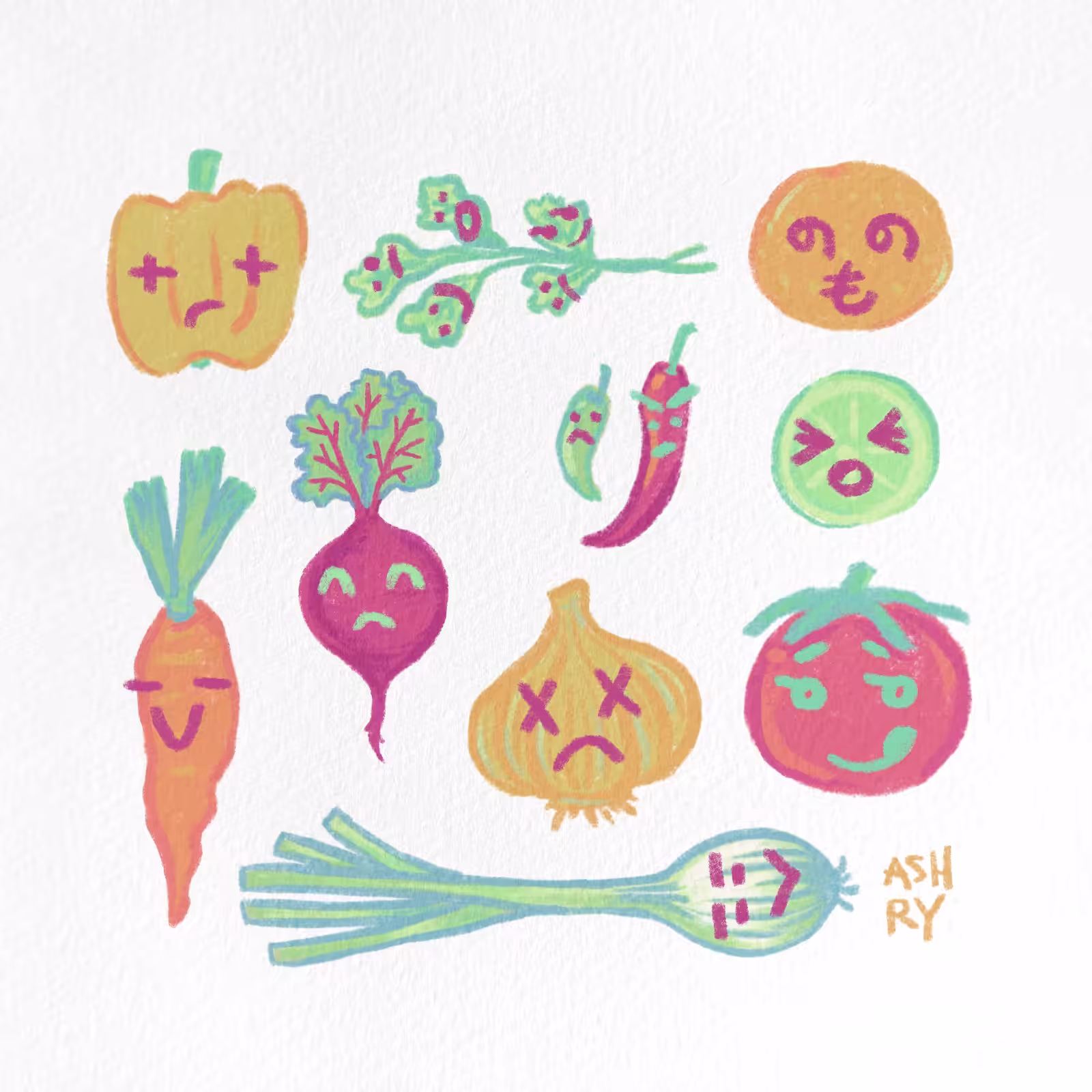Veggie Fruity Colorful