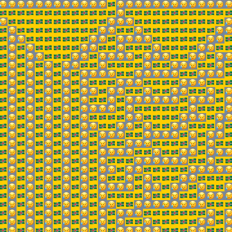 Elementary Cellular Emoji Automata #989