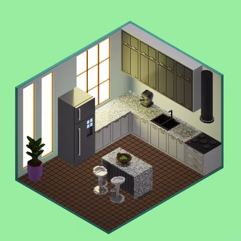 Isometric kitchen #24
