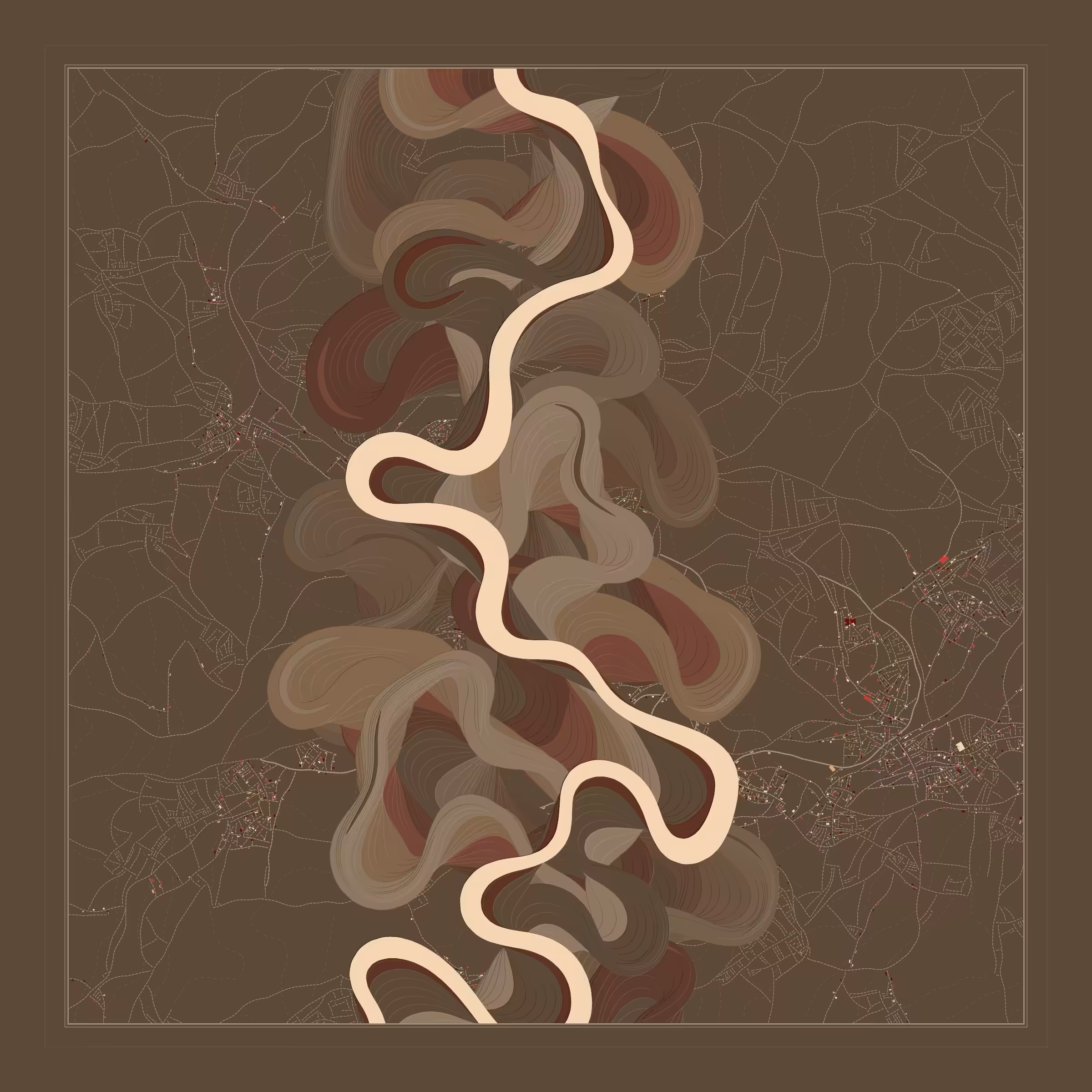 Ancient Courses of Fictional Rivers #165
