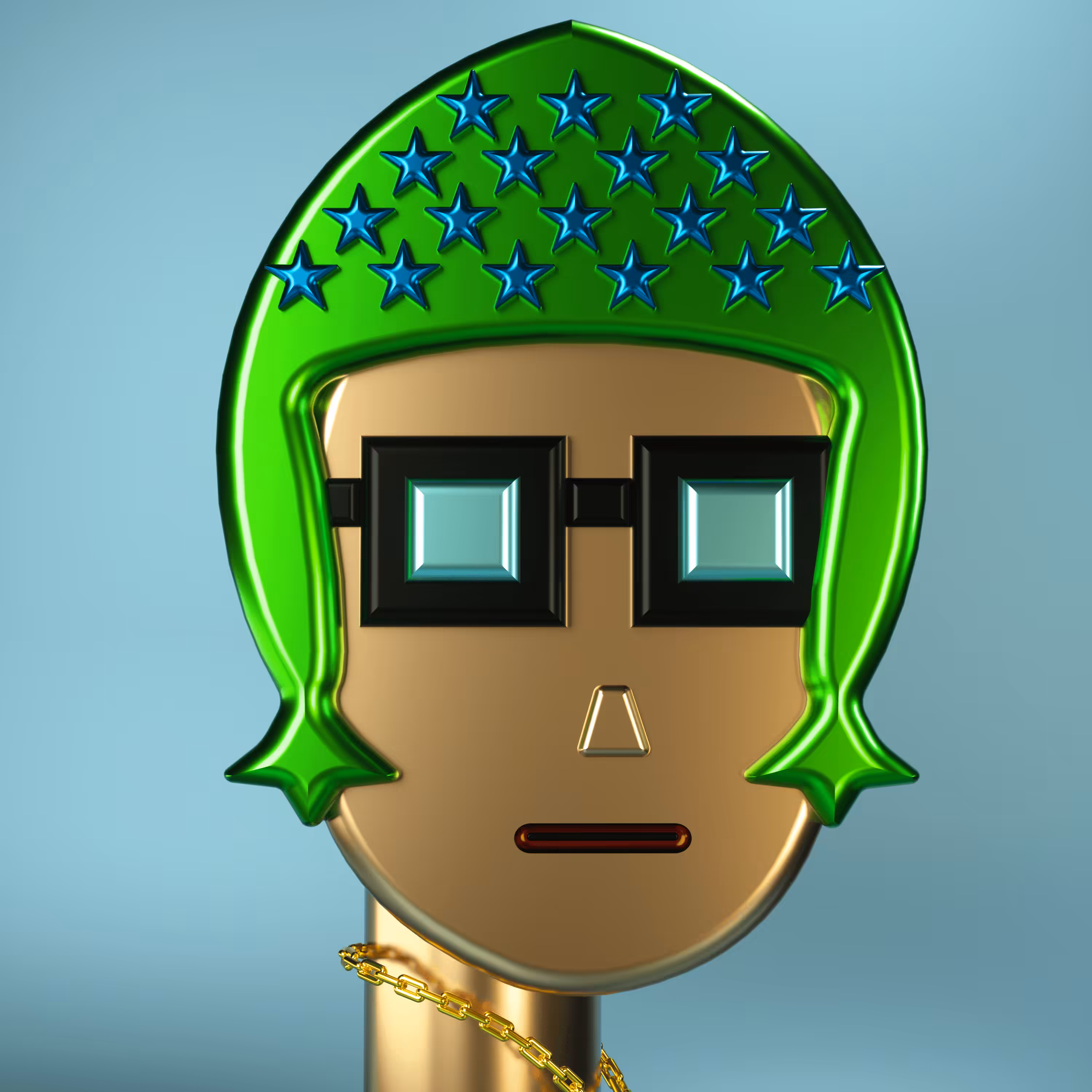 3D Chrome Punk #0948