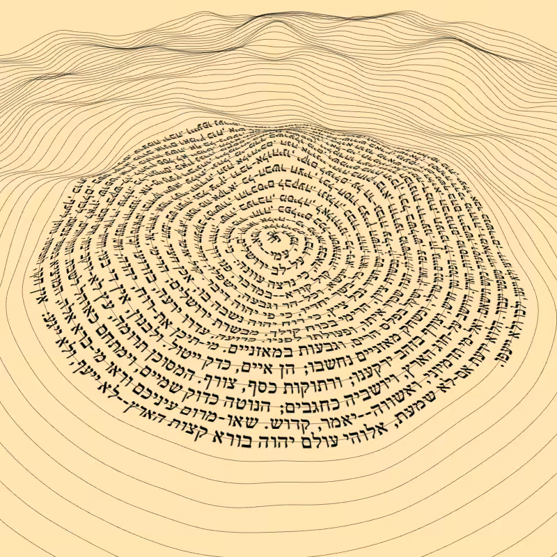 Topographic text #24
