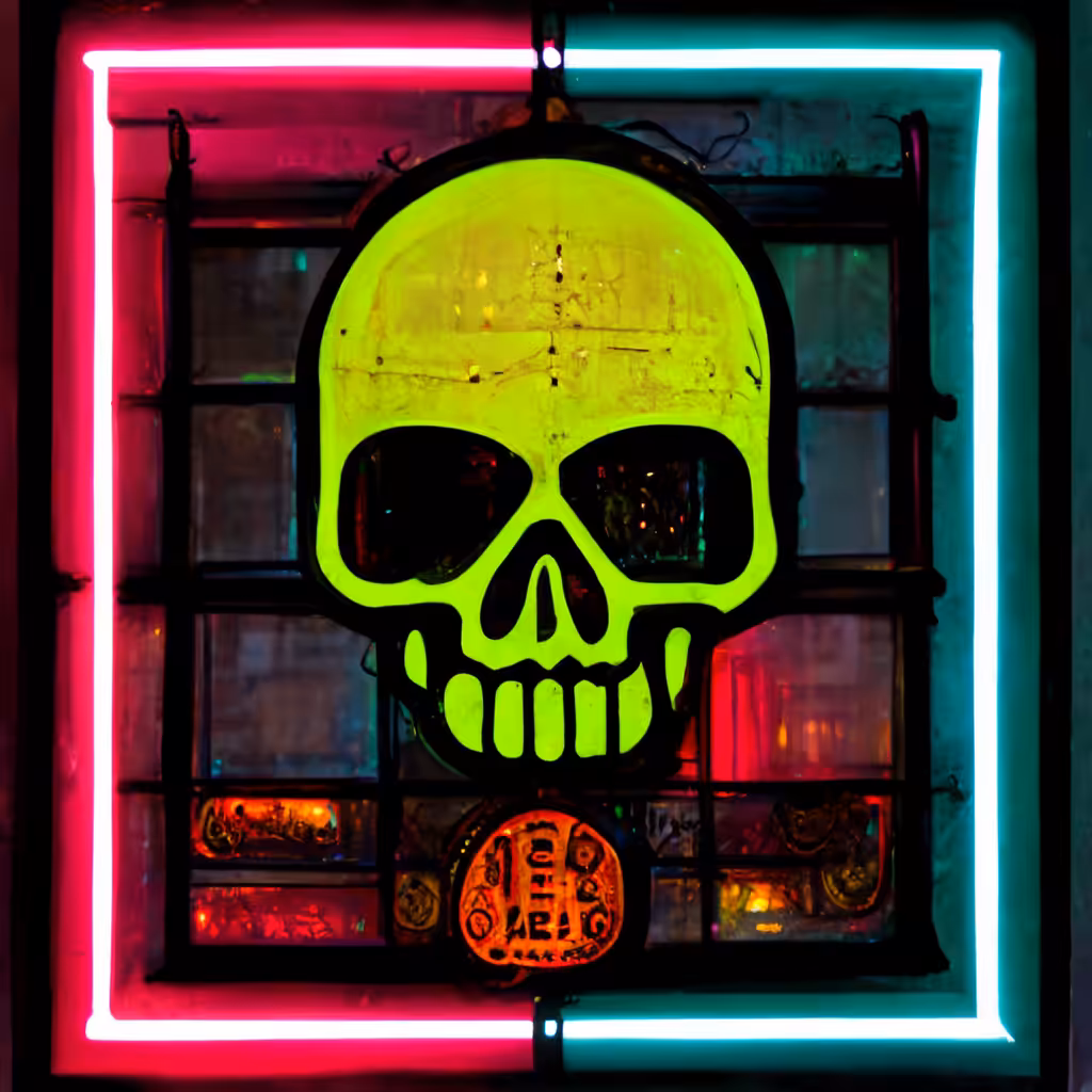 Neon Skull 27