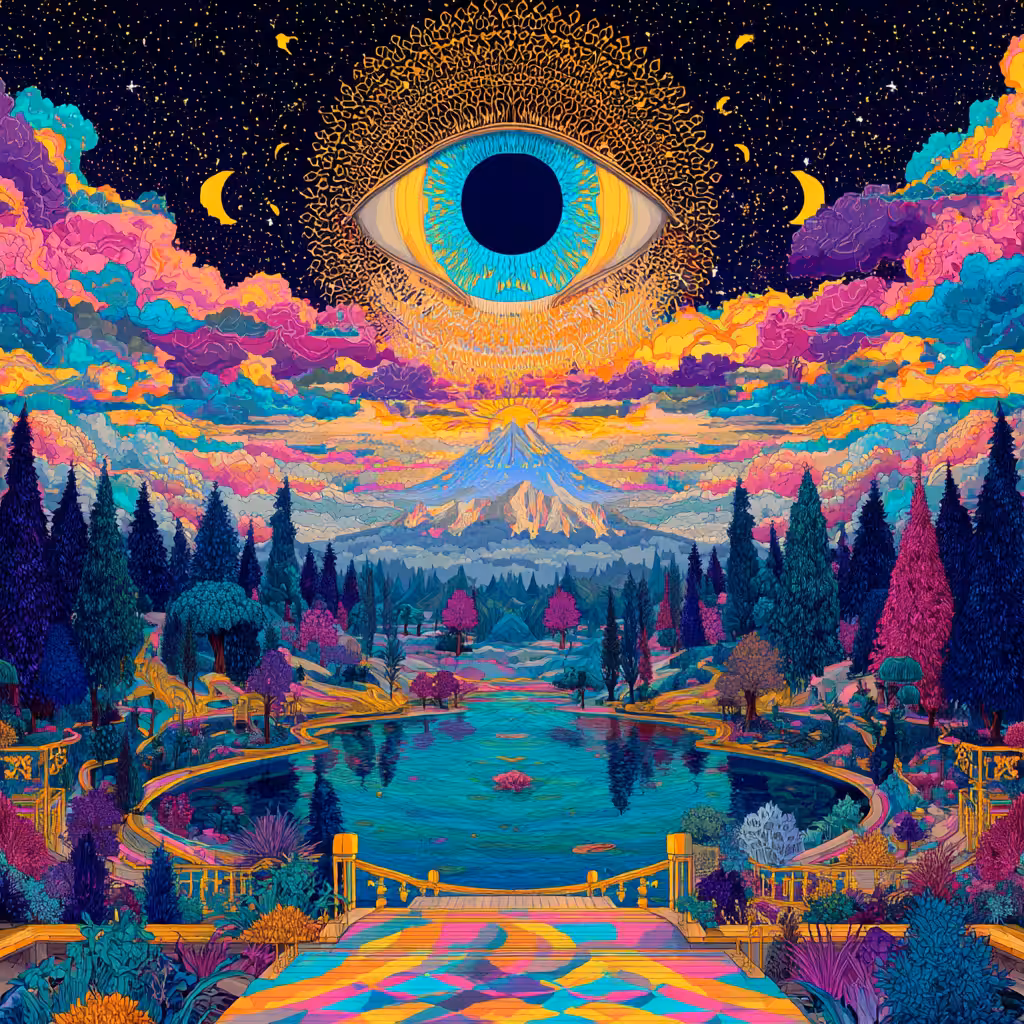 Solar Gaze on the Colored Abyss
