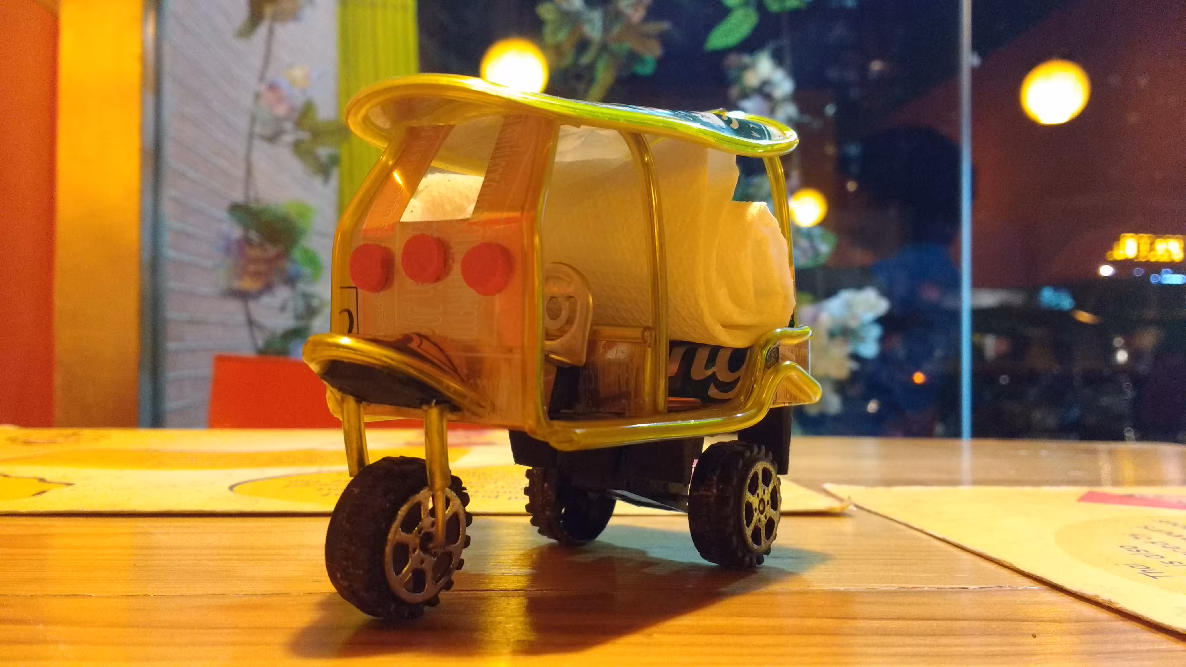 Yellow tuk tuk