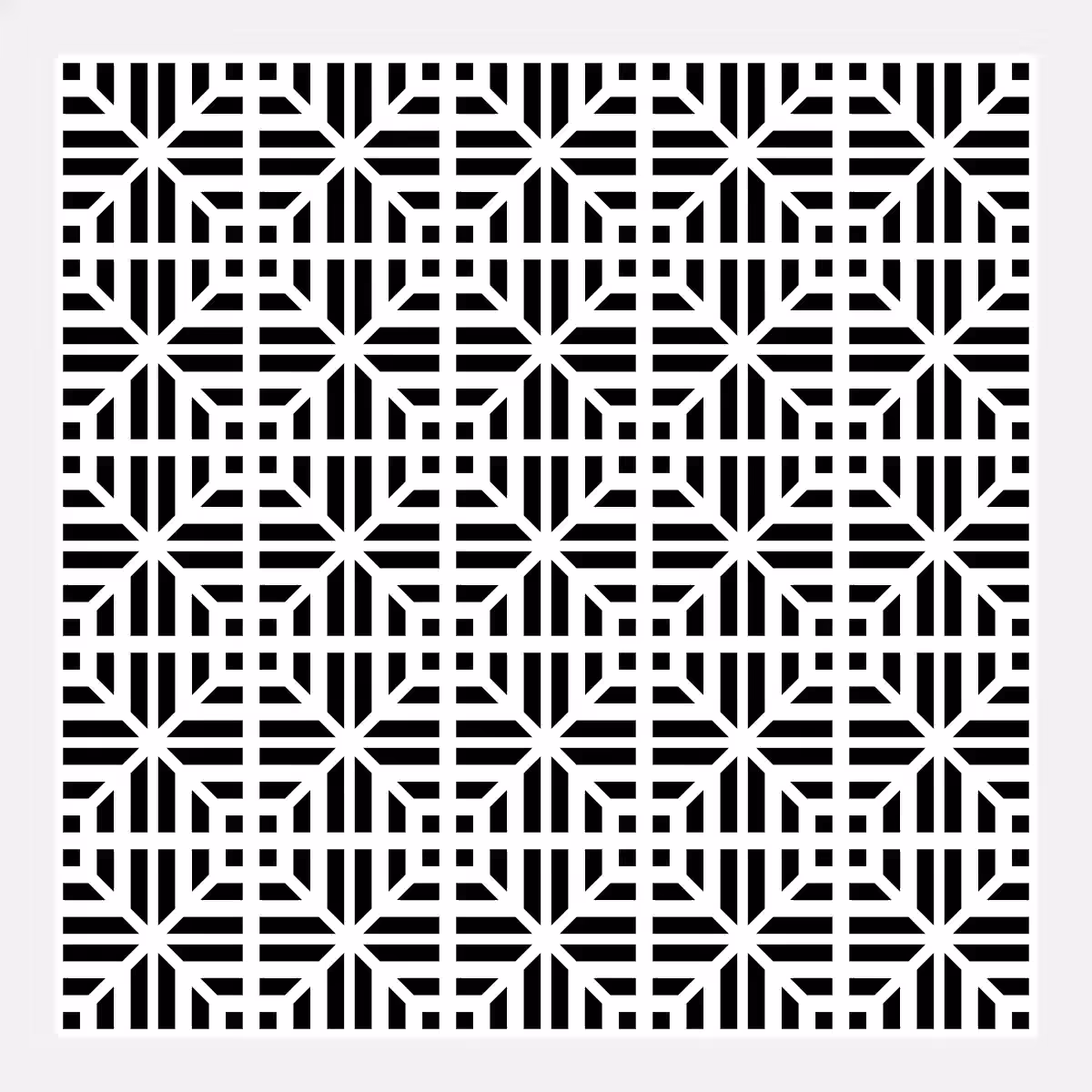 Carré Truchet - Black