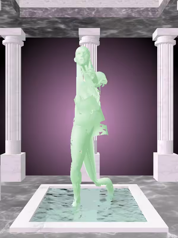 HeavenComputer: The Cheering Normie Green Woman #4300