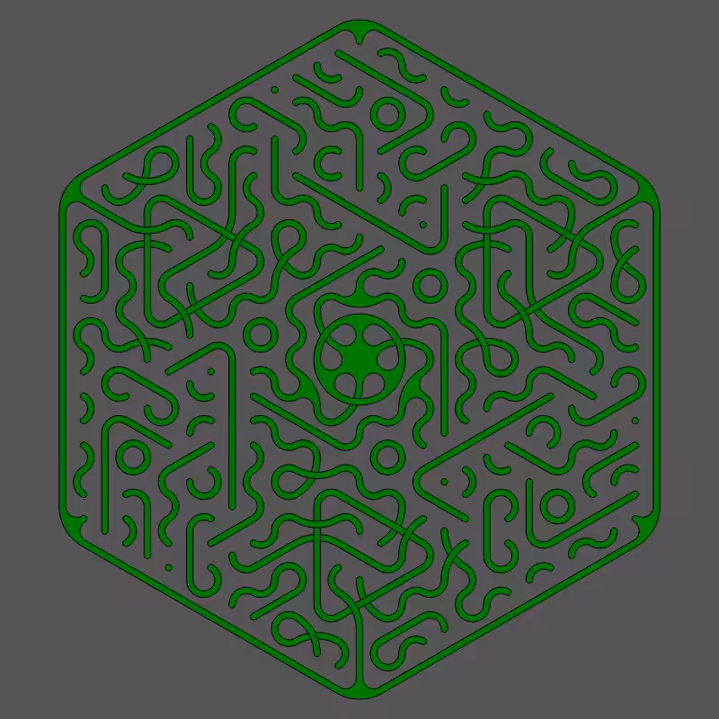 Threefold Symmetry - Dark Variations #122