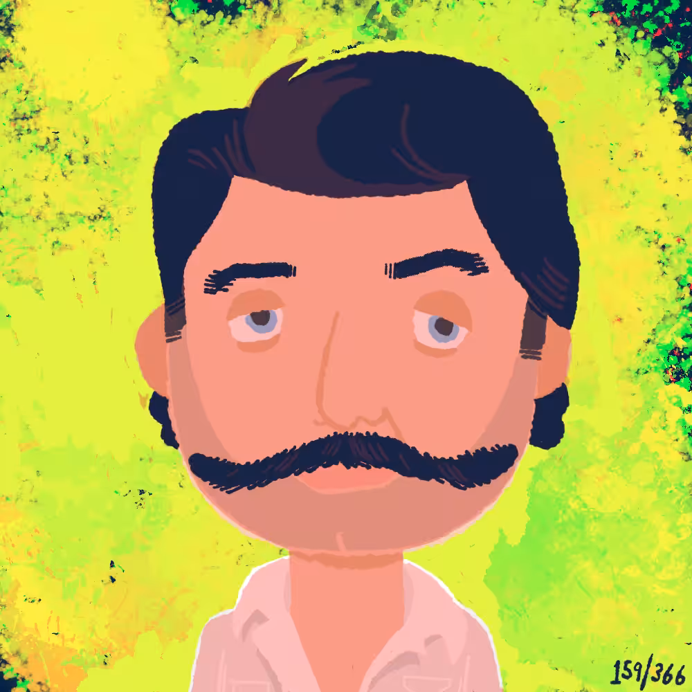 LeRoy Neiman 159/366 #fac_eth_eday