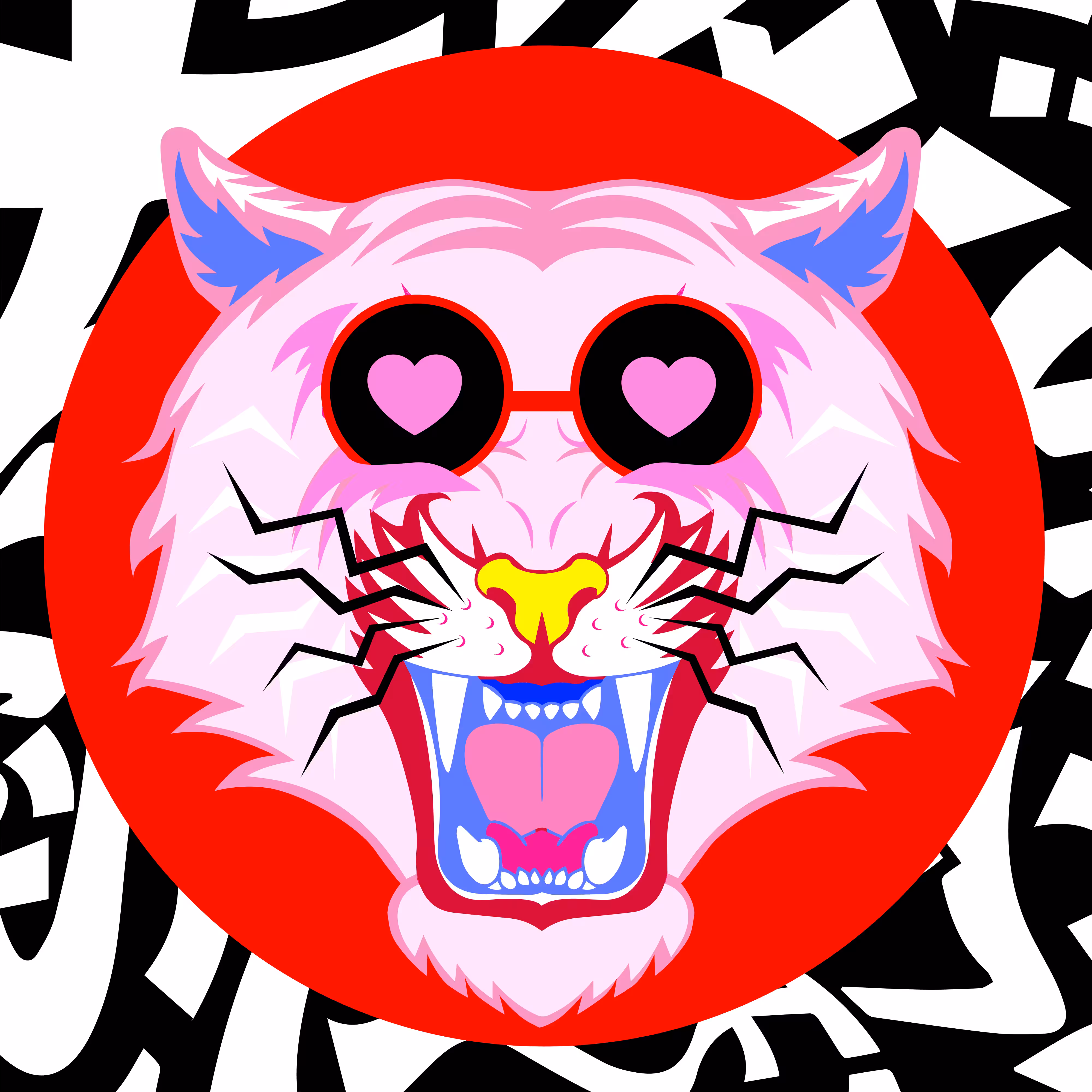 CryptoAnimals: CRYPTO TIGER FACE #5