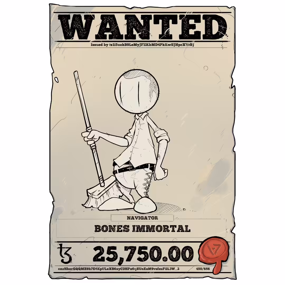 BONES IMMORTAL | TEZOS PIRATE 450/666