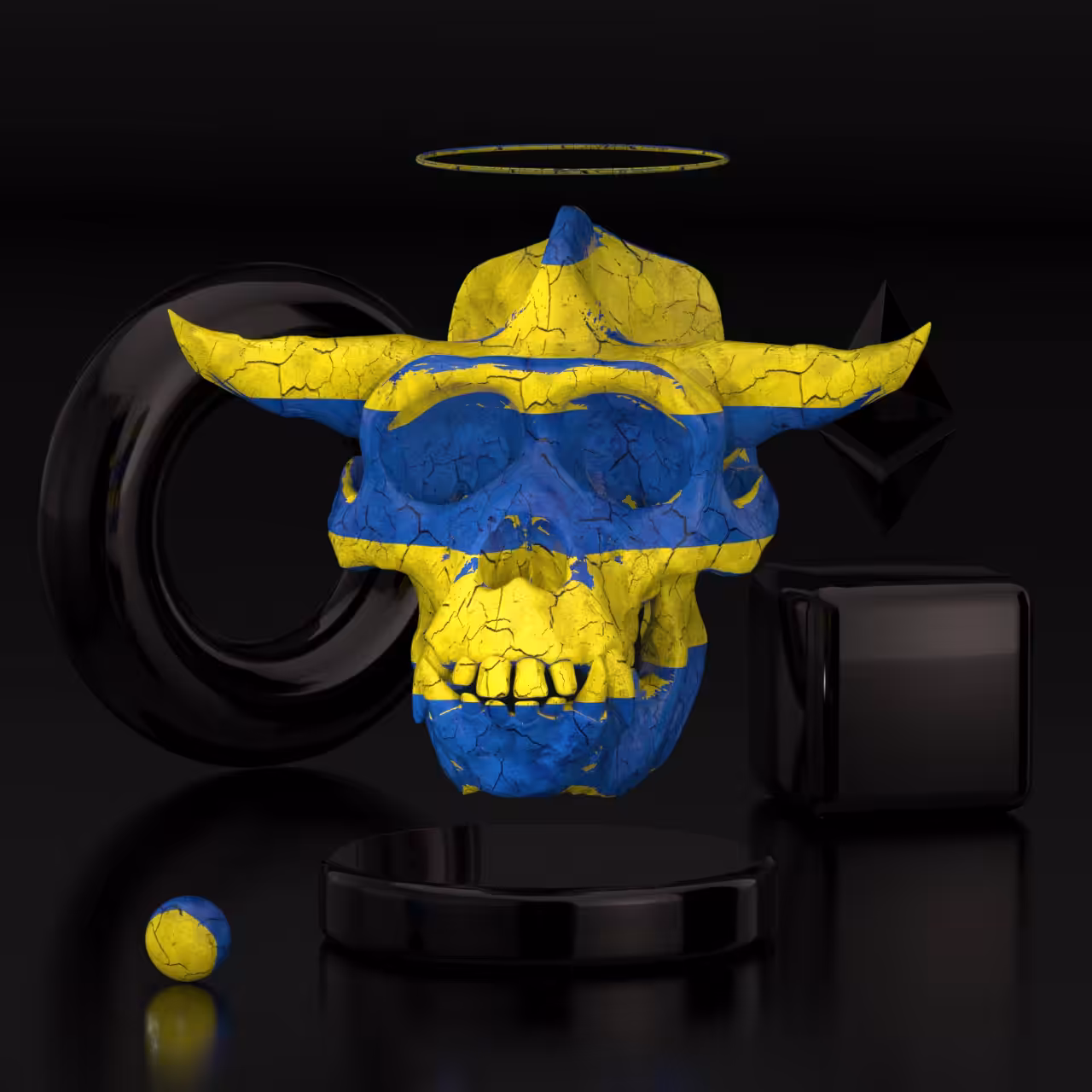 Monk Skull Ukraine | Dead collection