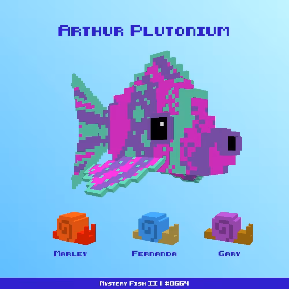 Arthur Plutonium :: Mystery Fish 0664/1000 