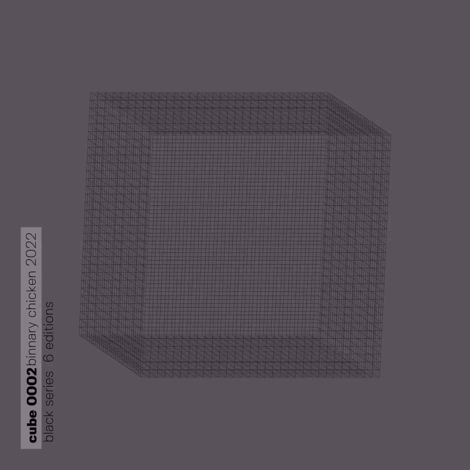 cubed #0002 BLK series