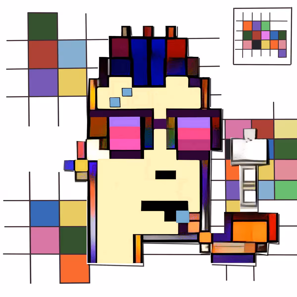 Mondrian Punks #006