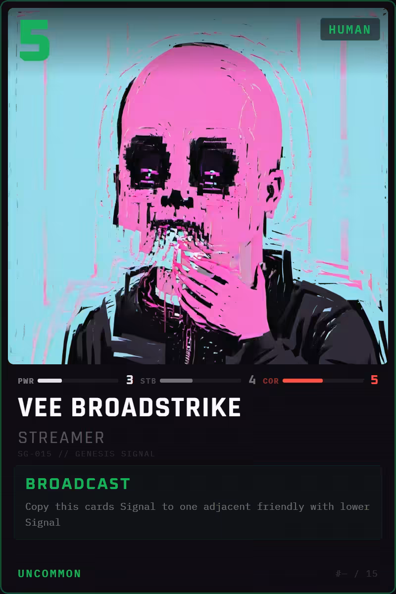 Vee Broadstrike — Streamer
