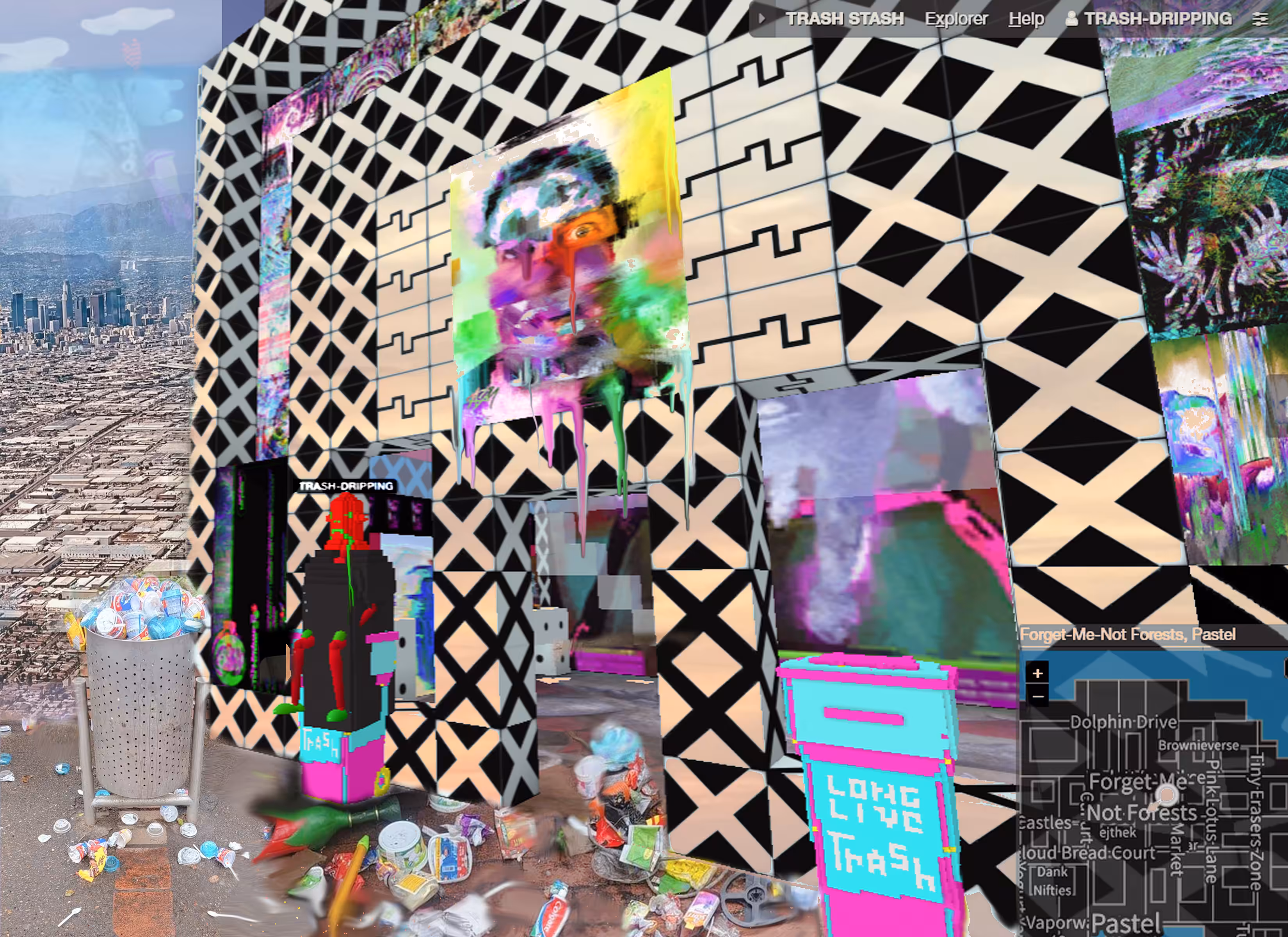 TRIBUTƏ TO THE ⌥Thє Perfєѕѕєr DUMP IN THE METAVERSƏ LANDSCAPƏ OF LIFE TRASH.