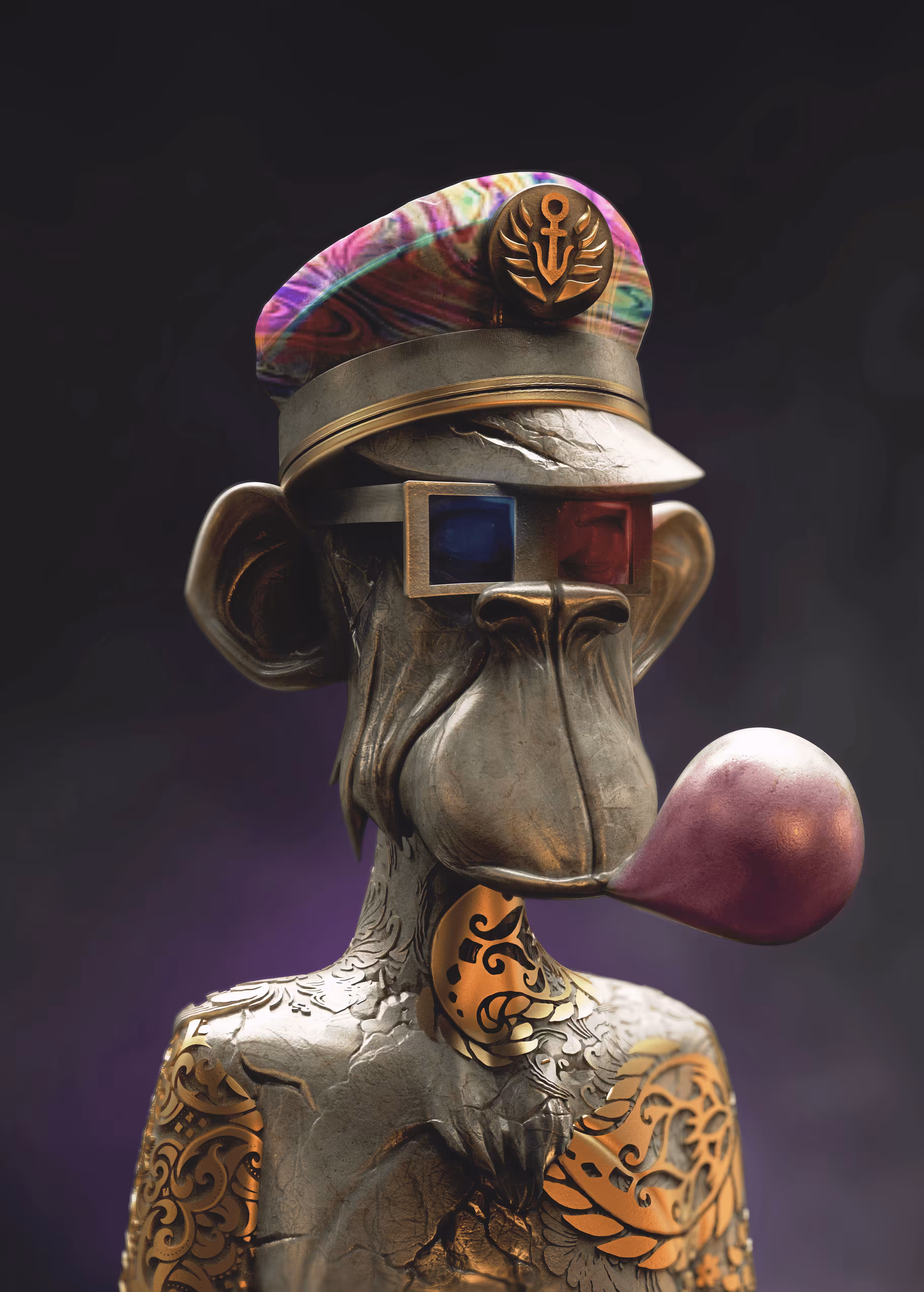 Bored Ape Set in Stone #7443