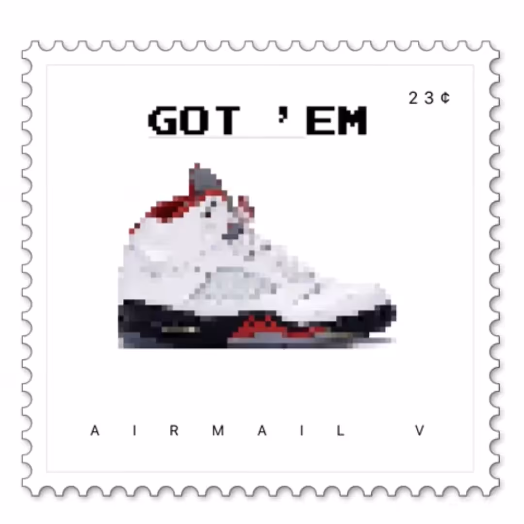 Jordan V AIRMAIL Gif