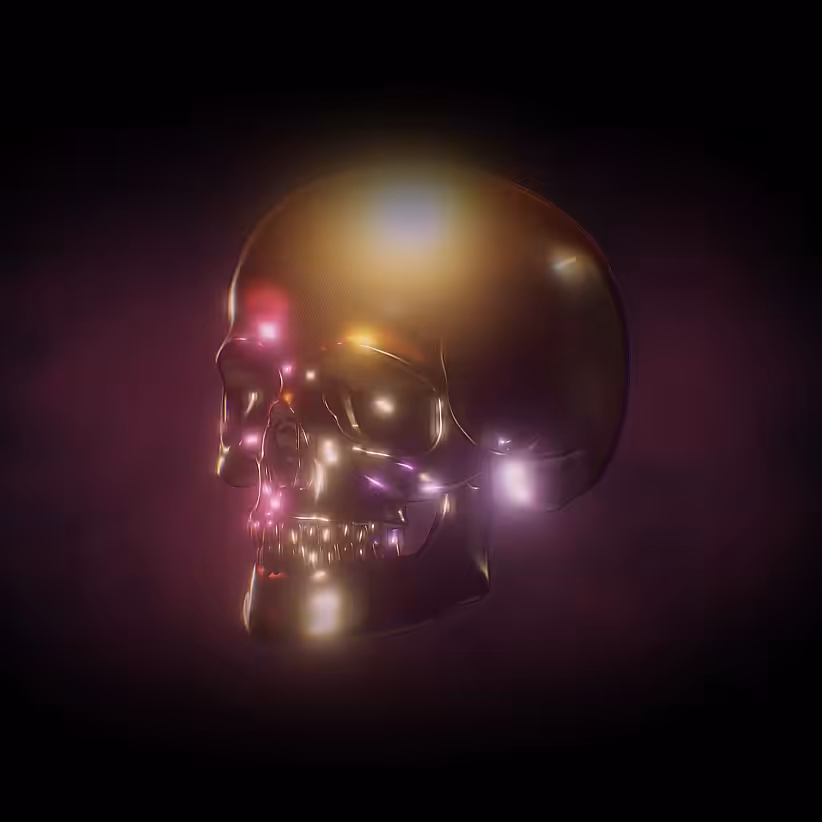 gold skull 