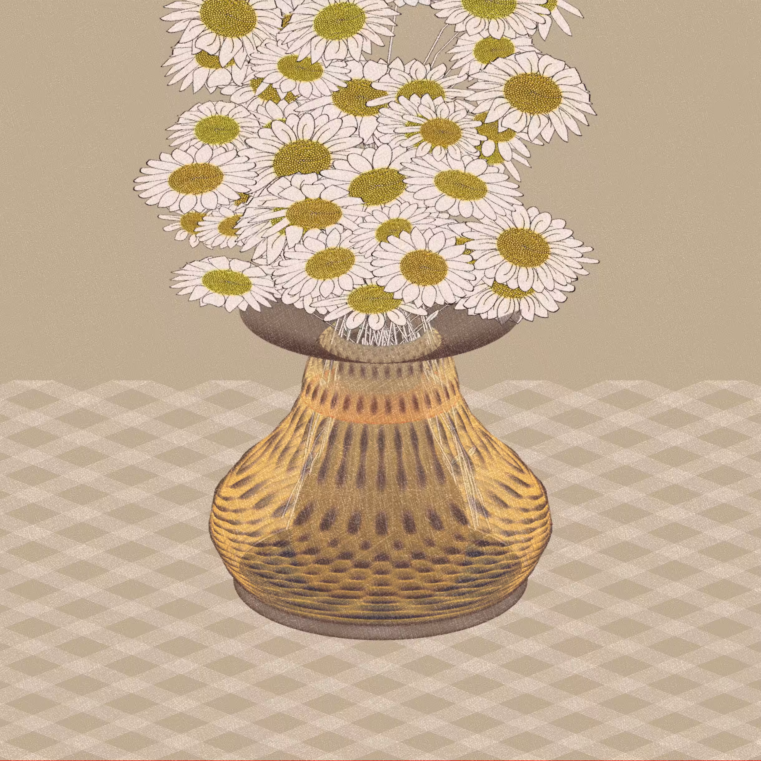 Vases and Daisies #34