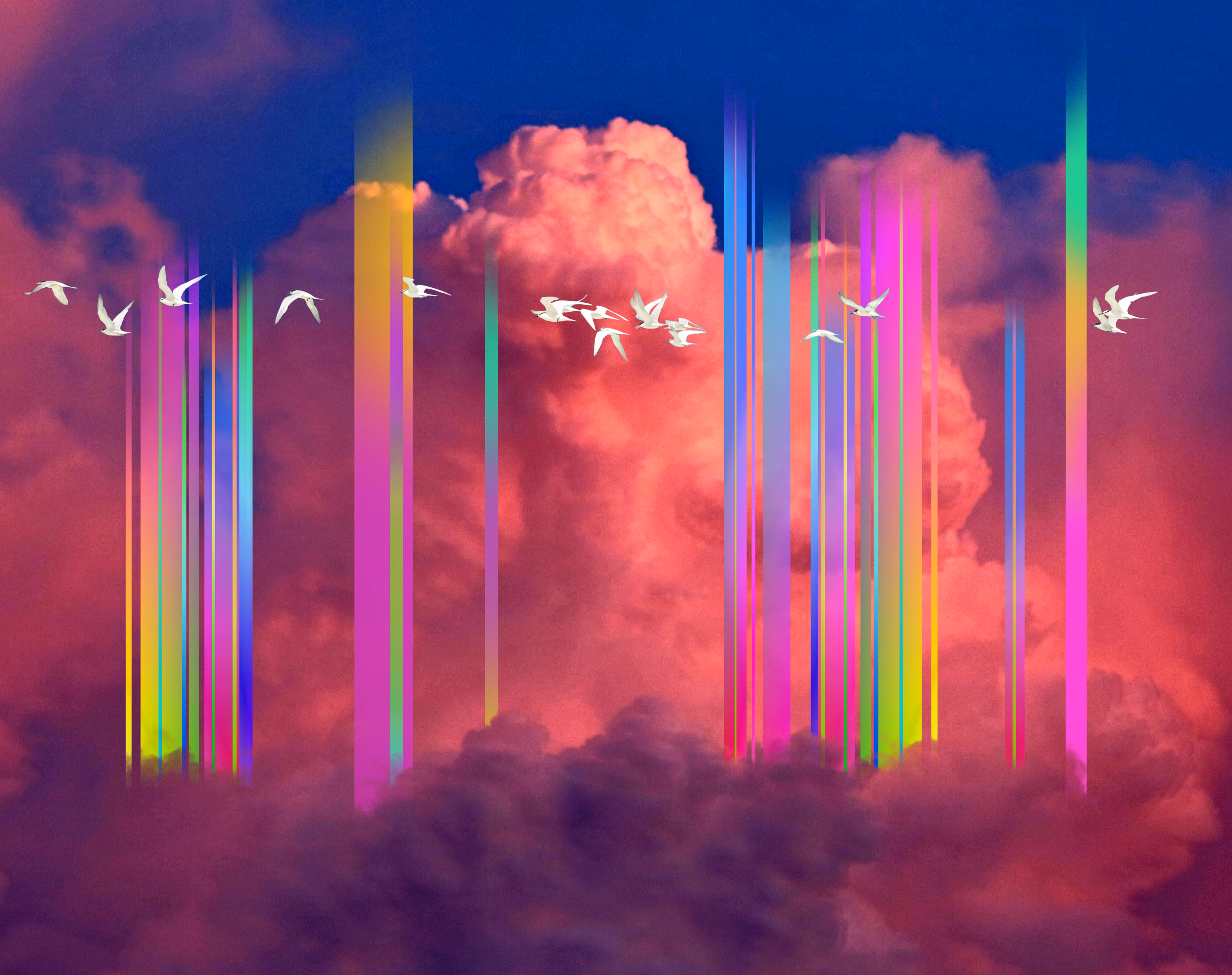Light Beams In the Clouds #1