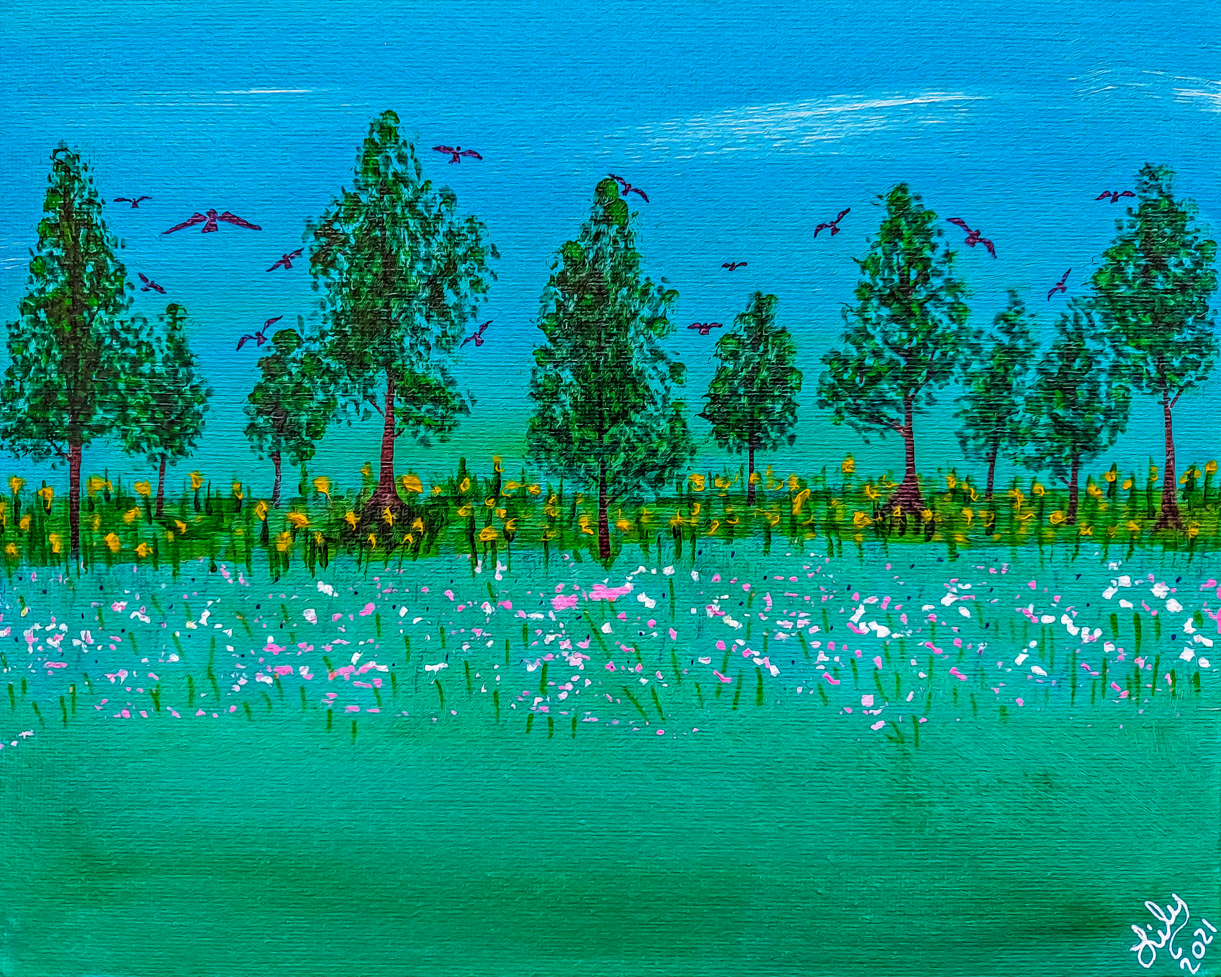 Birds in the Trees