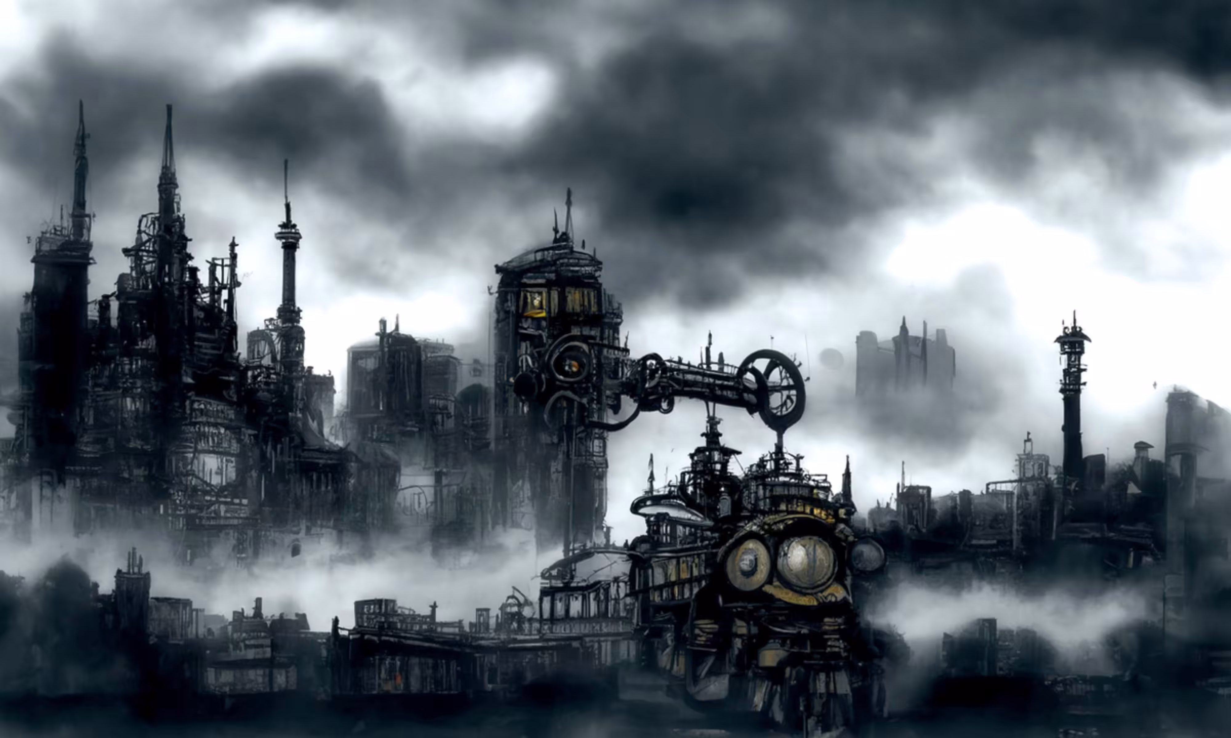 SteamPunk CityScapes: SteamPunk cityScape #005