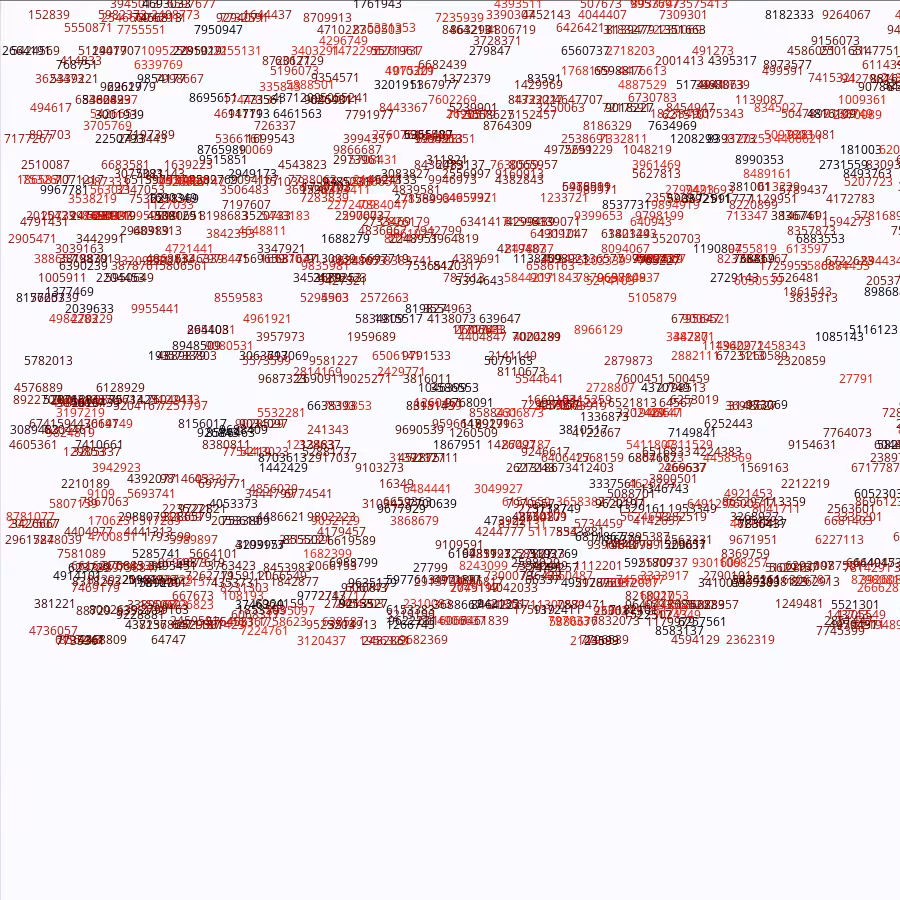 Painting by Random Prime Numbers #34