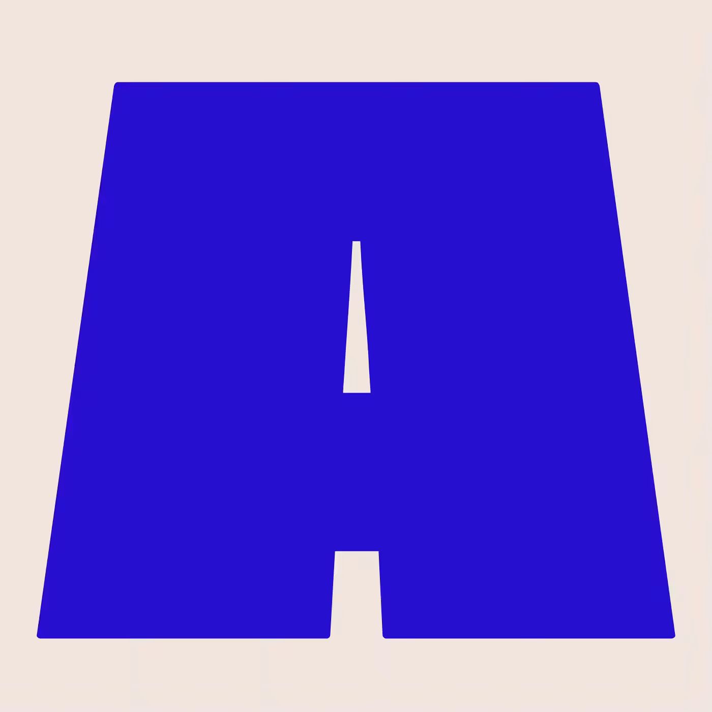 The letter A.