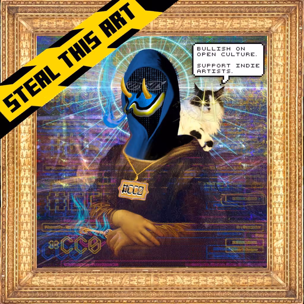 Special #FREEART Edition of CryptoStella #131 (MxVoid Remix feat. Beatrix the Cat)