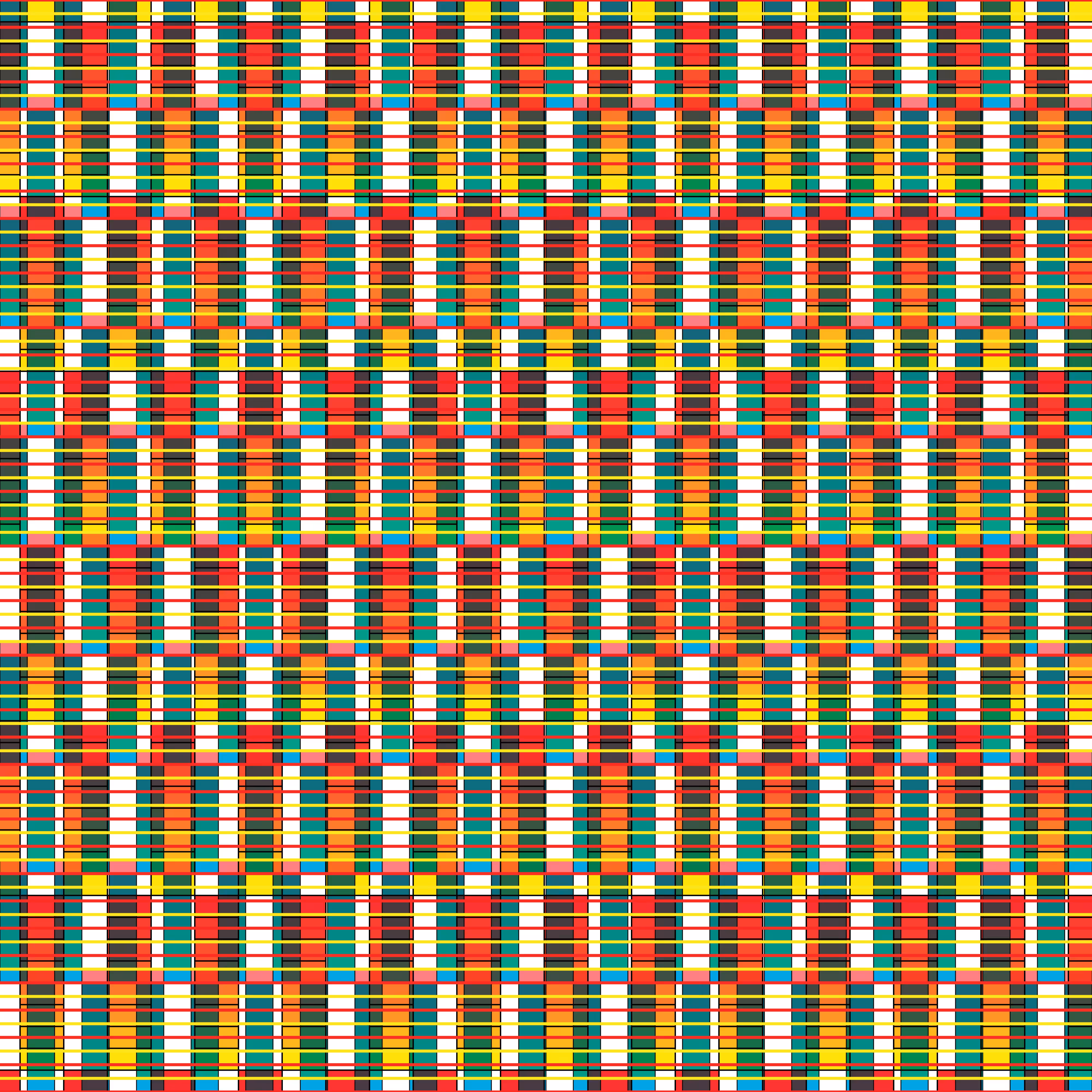 Block-Tile Grid: Checkers Fanning #1C