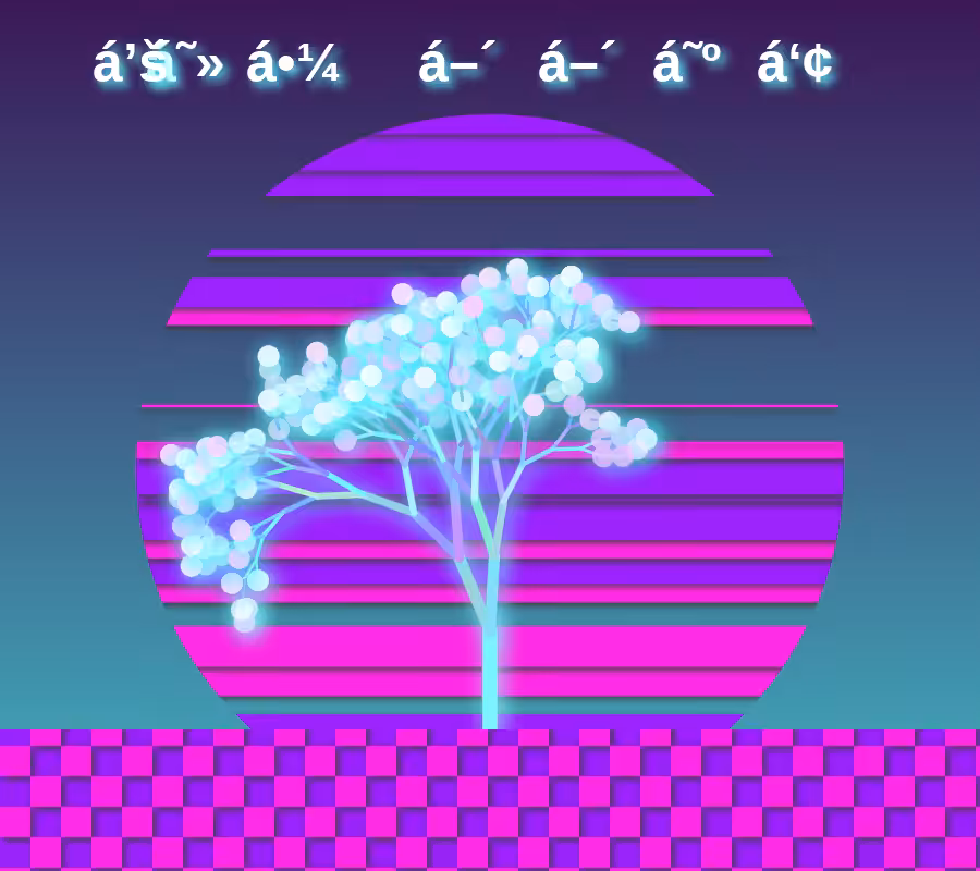 Vaporwave poster generator #20