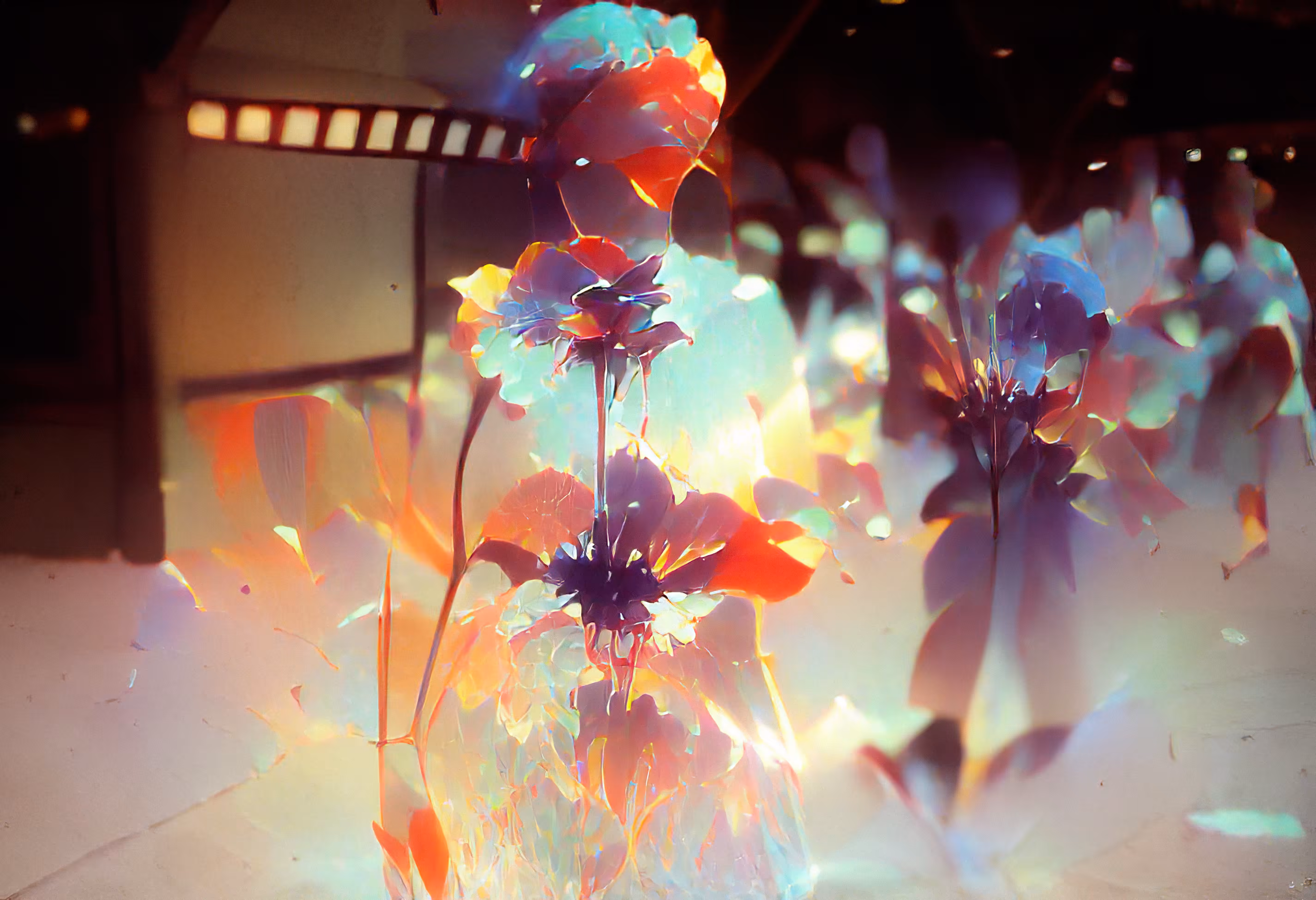 A Flower Blooms On the Boardwalk
