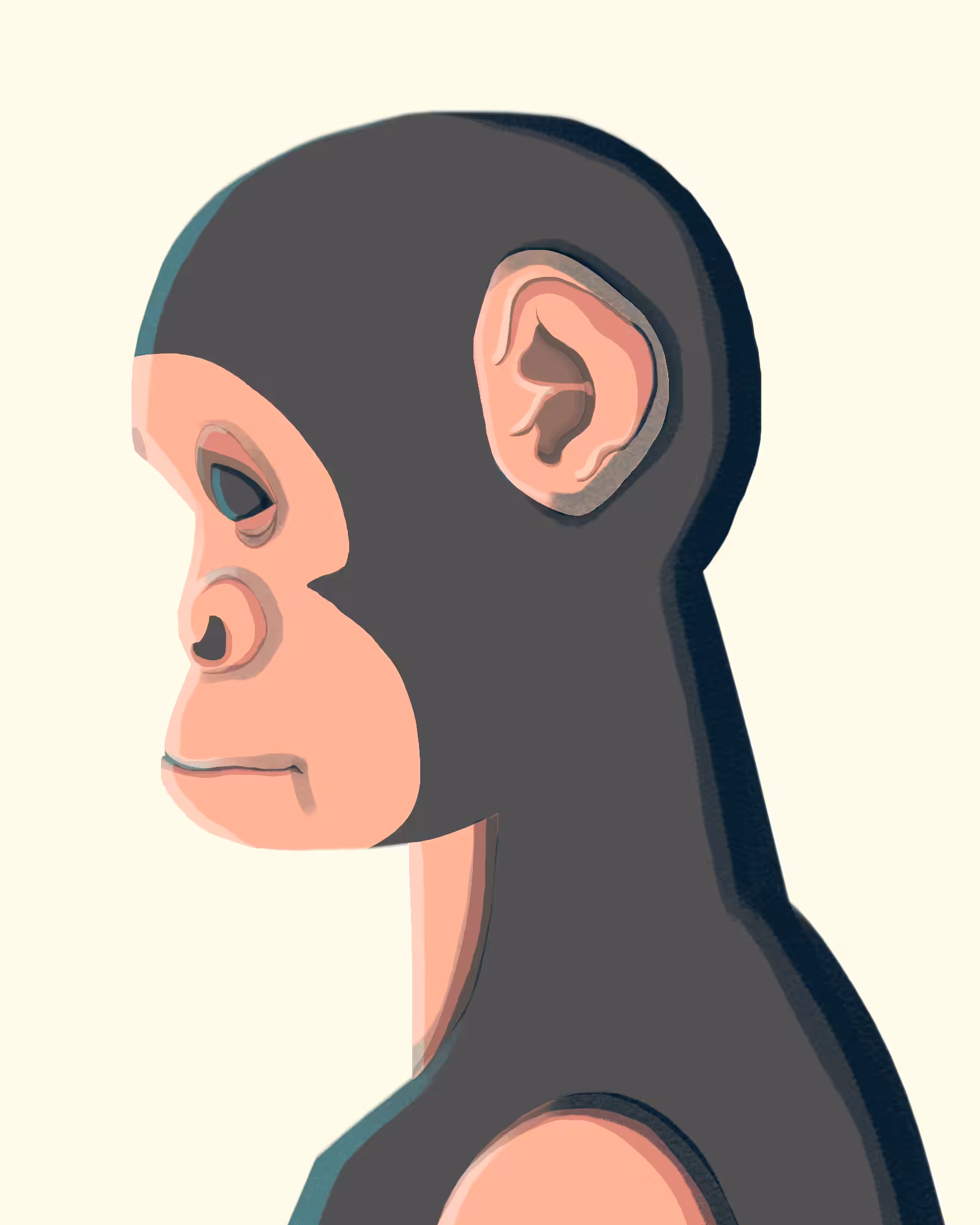 humanoid animal (chimpanzee) #12