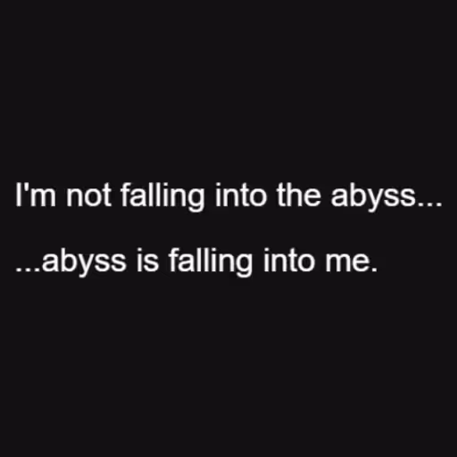 I'm not falling into...