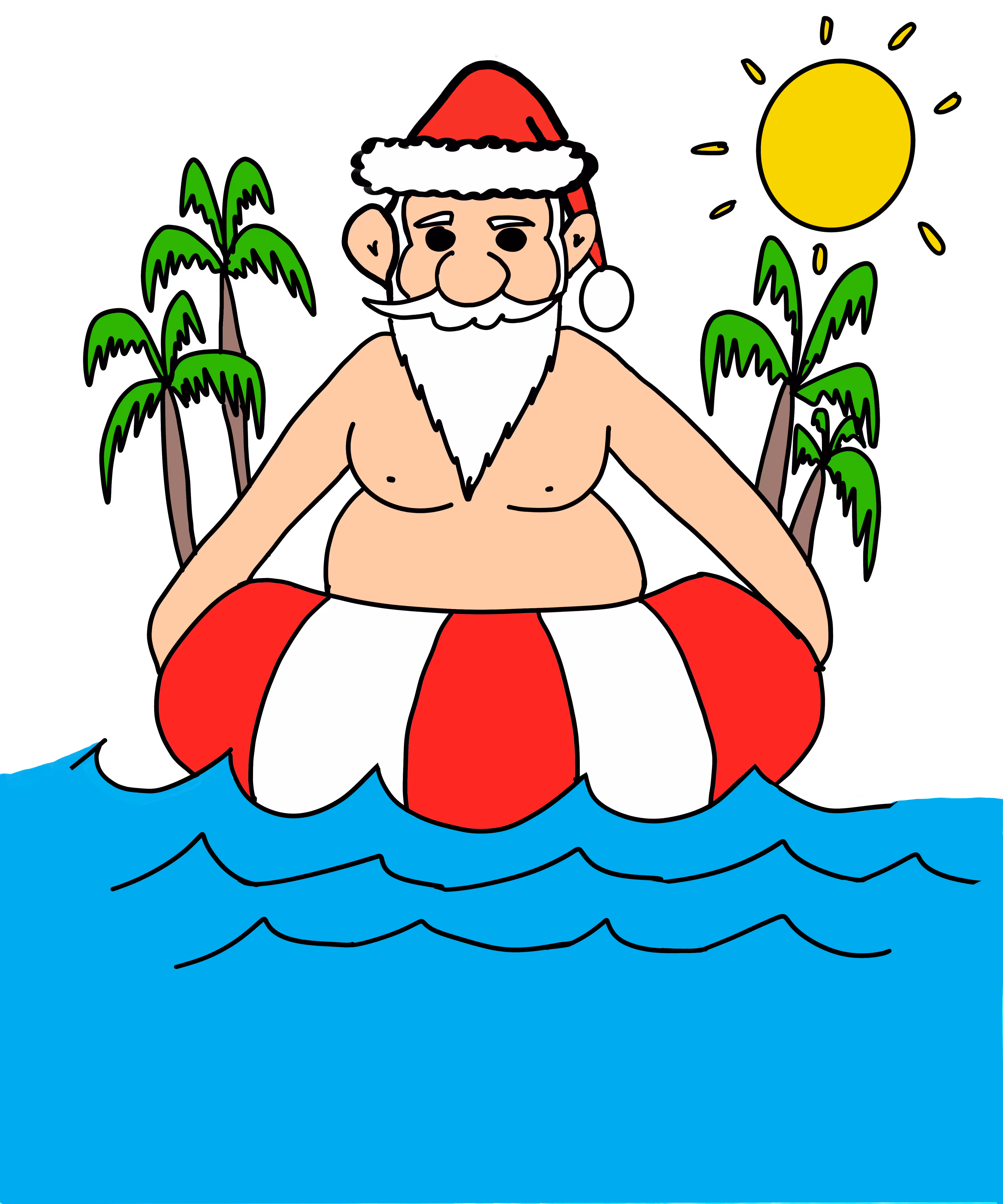 Santa on Vacation