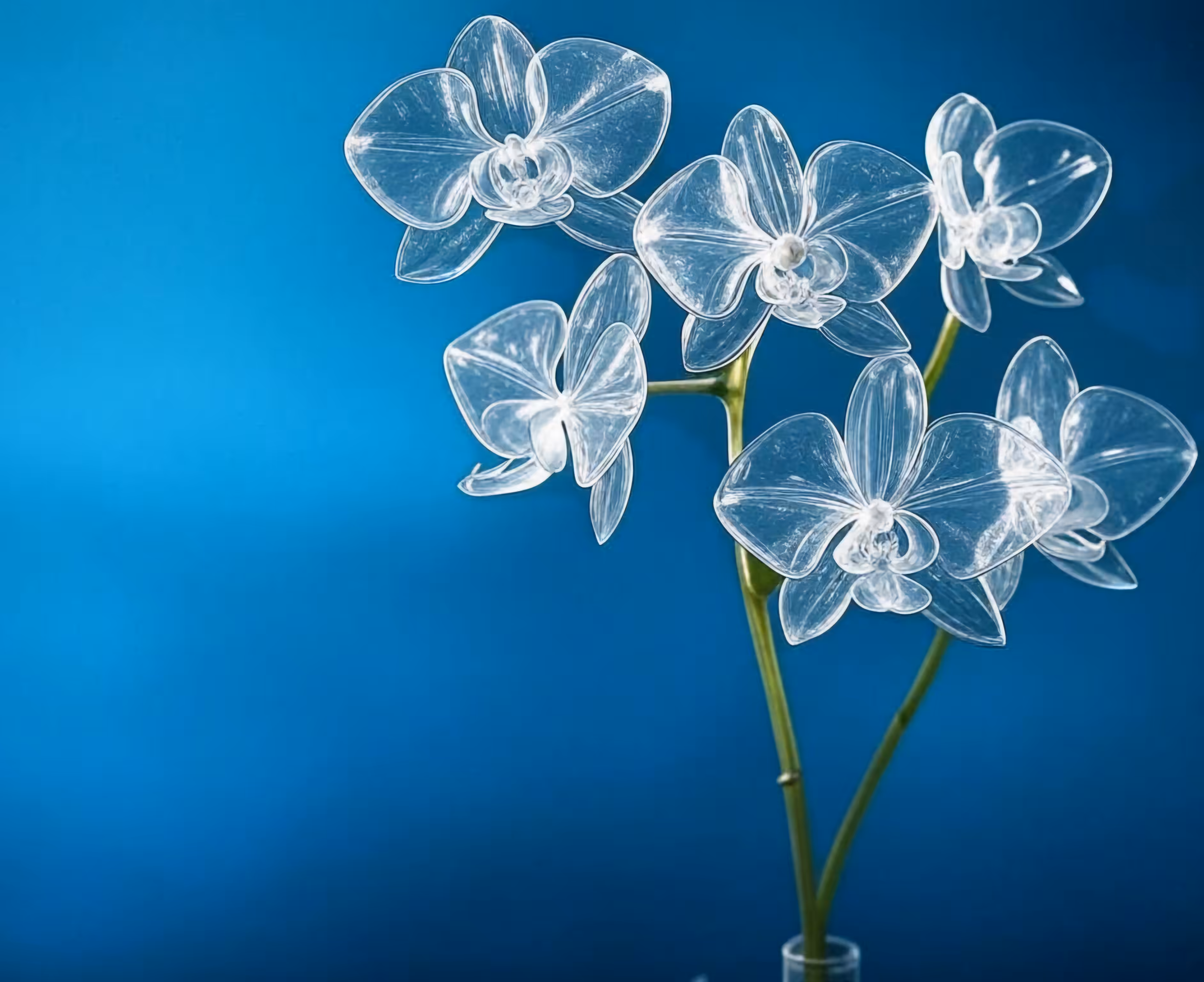 Glass Flowers Composition