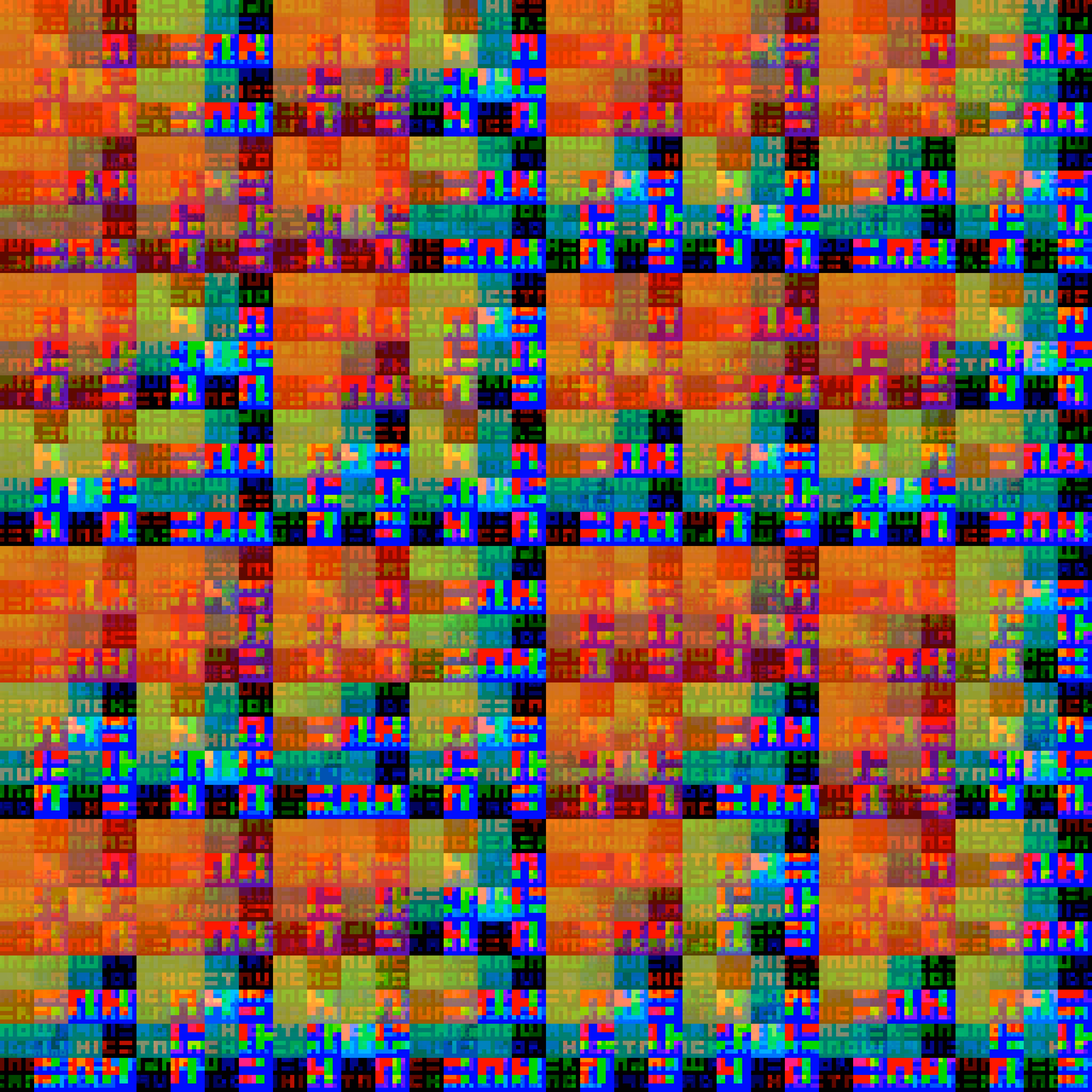 Pixel Decomposition of the HeN Logo